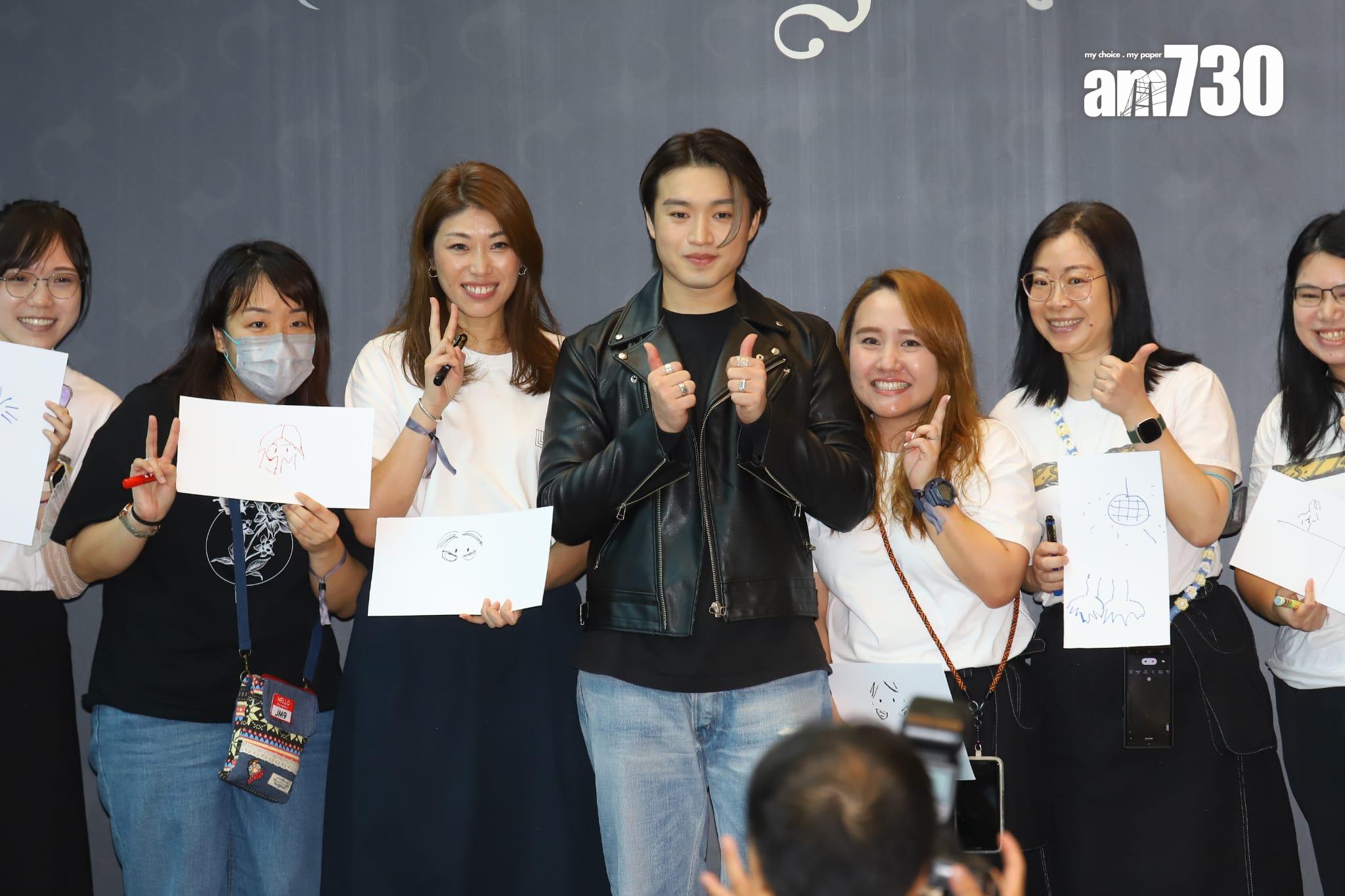 Jer柳應廷今日親自現身活動開幕禮。 (羅錦鴻攝)