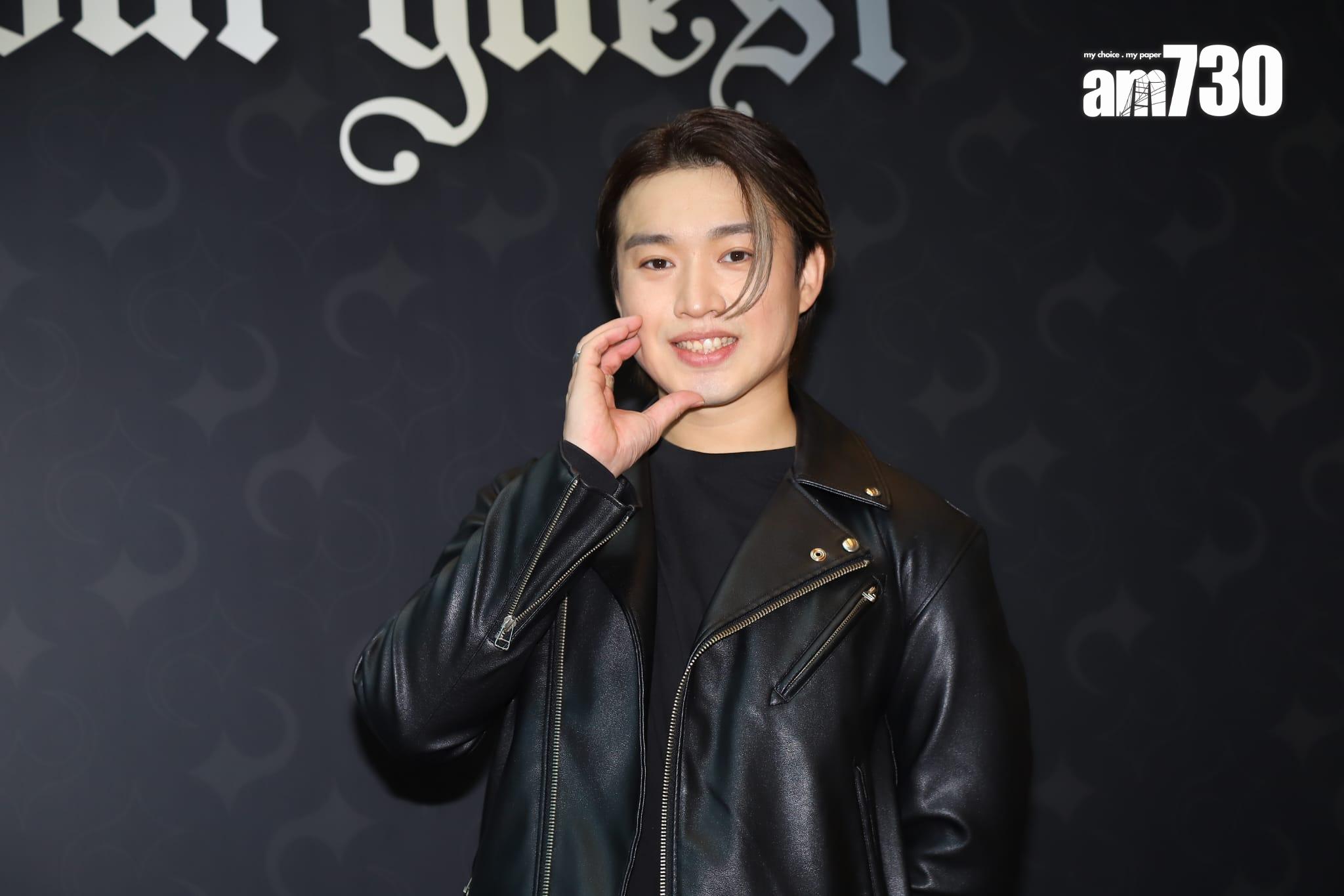 Jer柳應廷今日到尖沙咀舉辦生日聚會及柳應廷作品展。 (羅錦鴻攝)