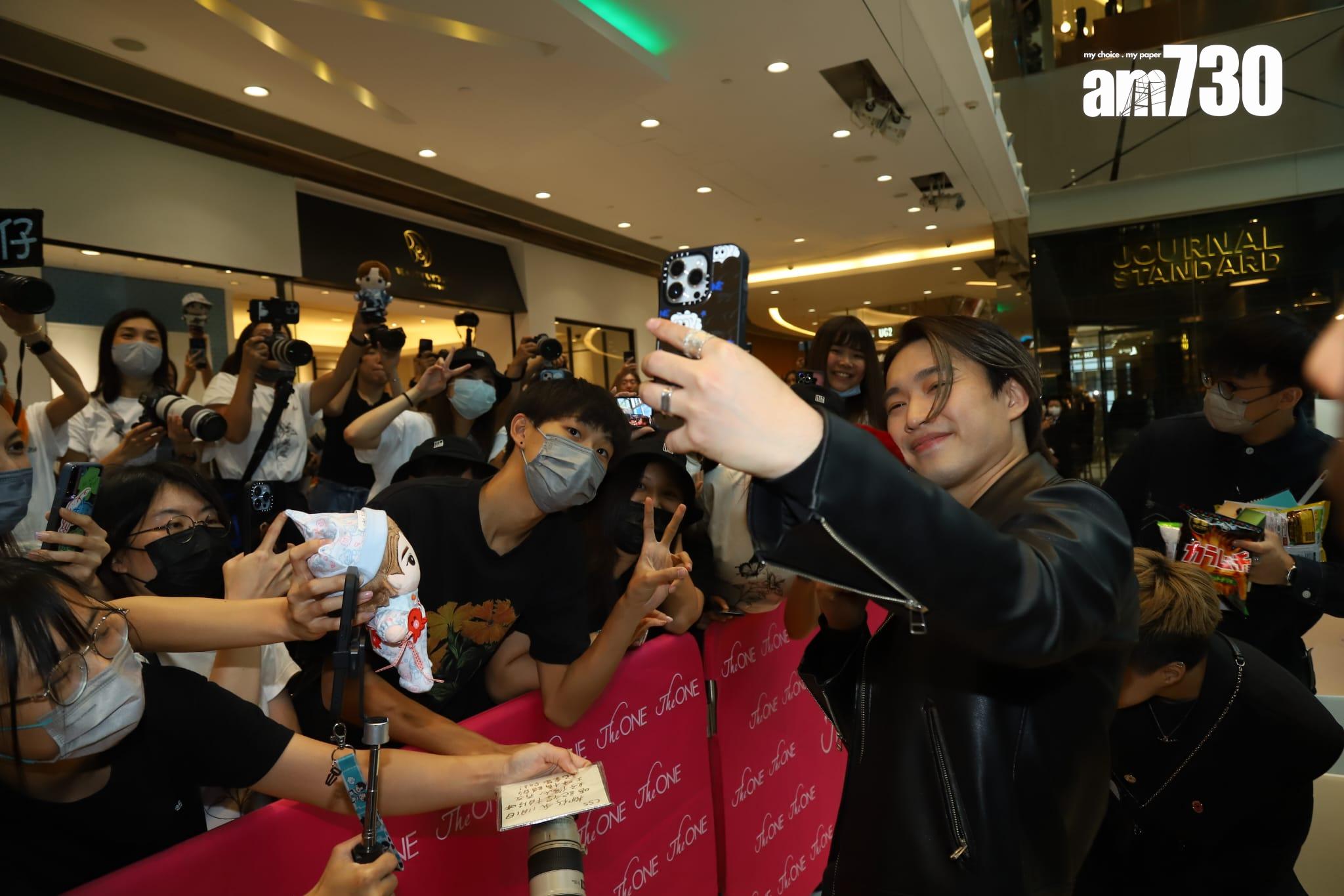 Jer柳應廷今日親自現身活動開幕禮。 (羅錦鴻攝)