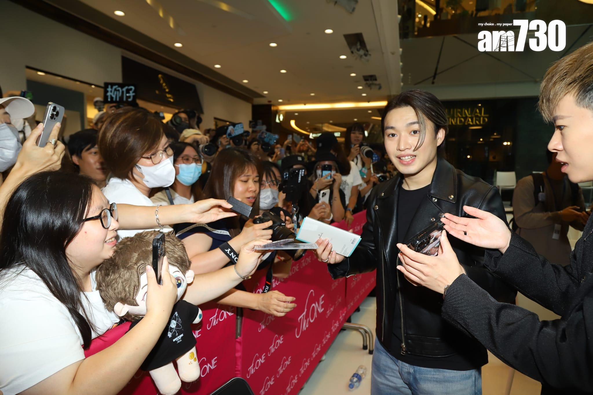 Jer柳應廷今日親自現身活動開幕禮。 (羅錦鴻攝)