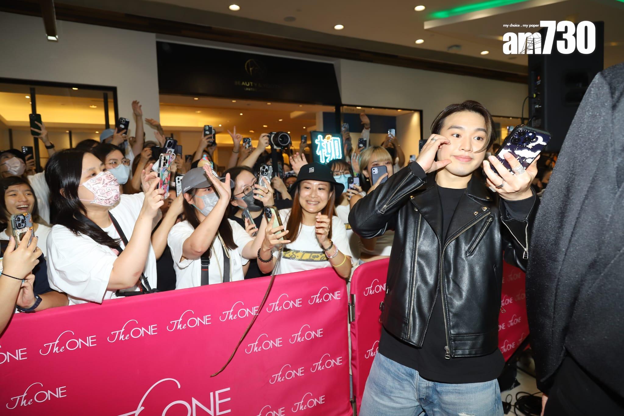 Jer柳應廷今日親自現身活動開幕禮。 (羅錦鴻攝)