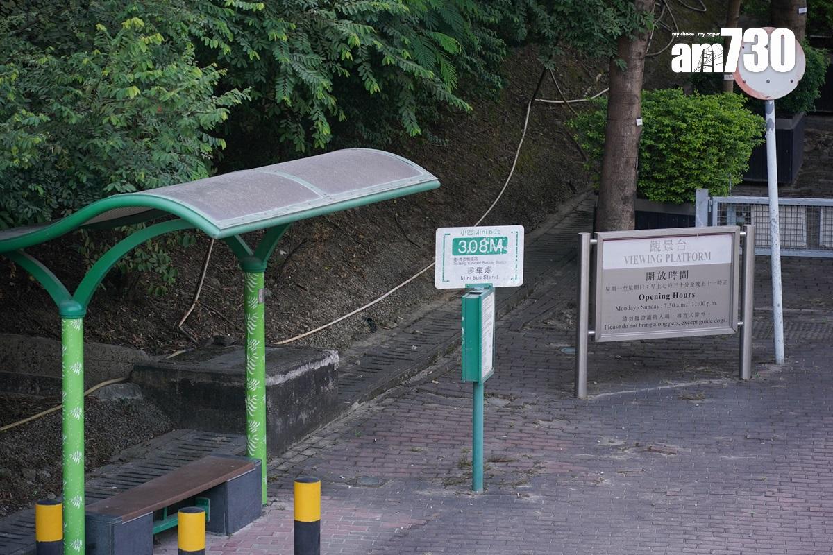 青嶼幹線觀景台現時只有一條專綫小巴線途經。(李睿哲攝)