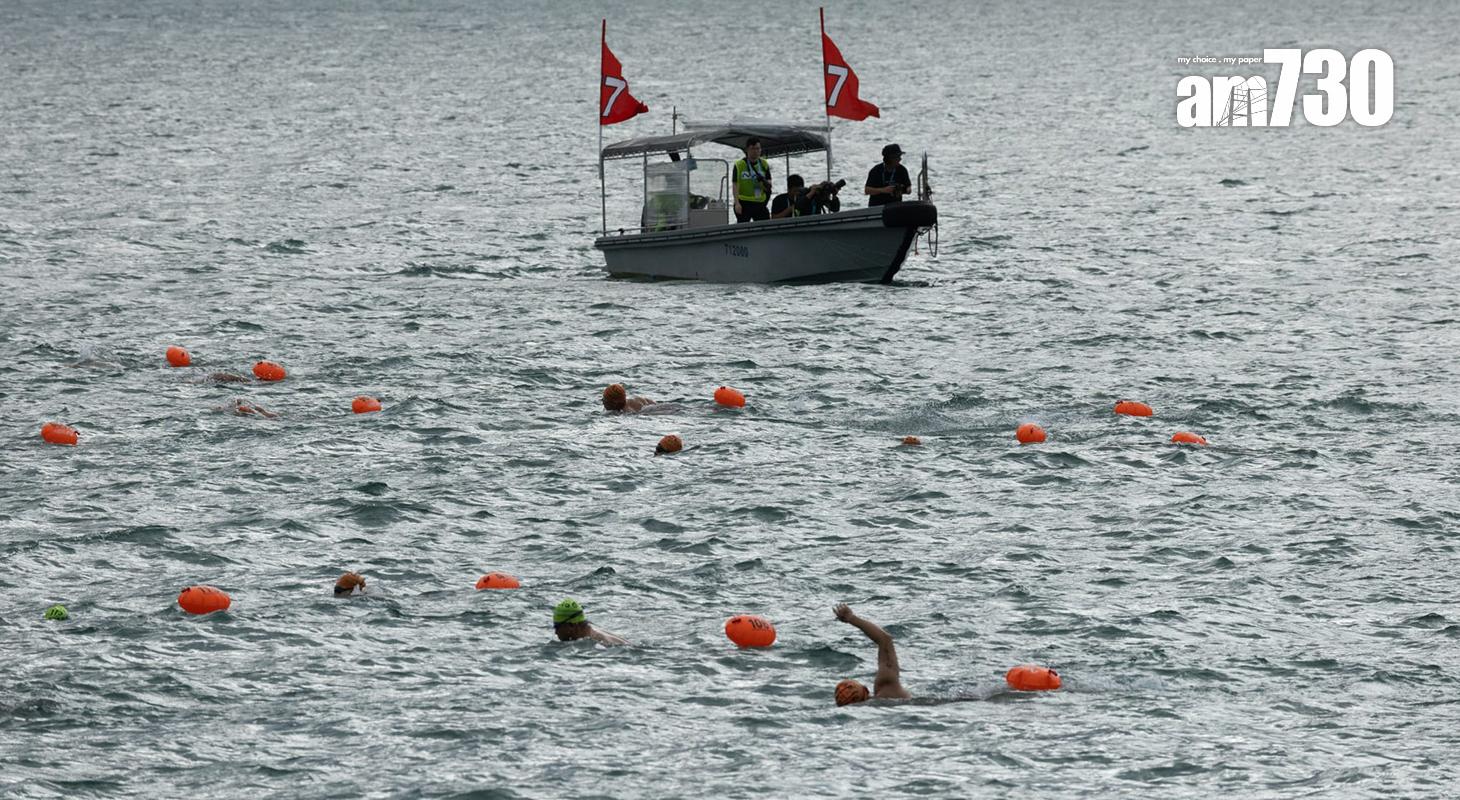 維港渡海泳今日早上舉行。(蘇文傑攝)