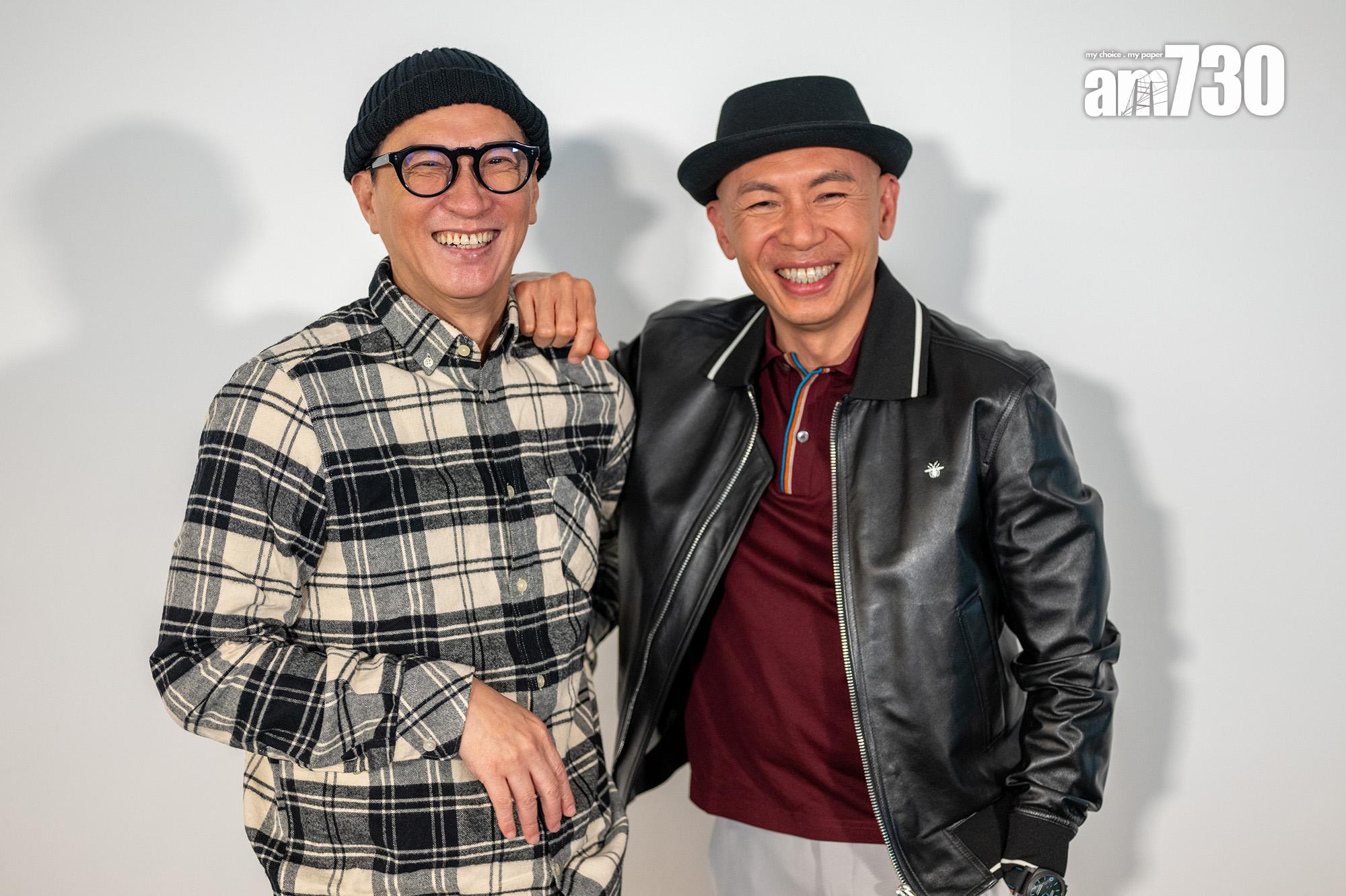 張家輝笑指林超賢有「陰性取向」。(陳奕釗攝)