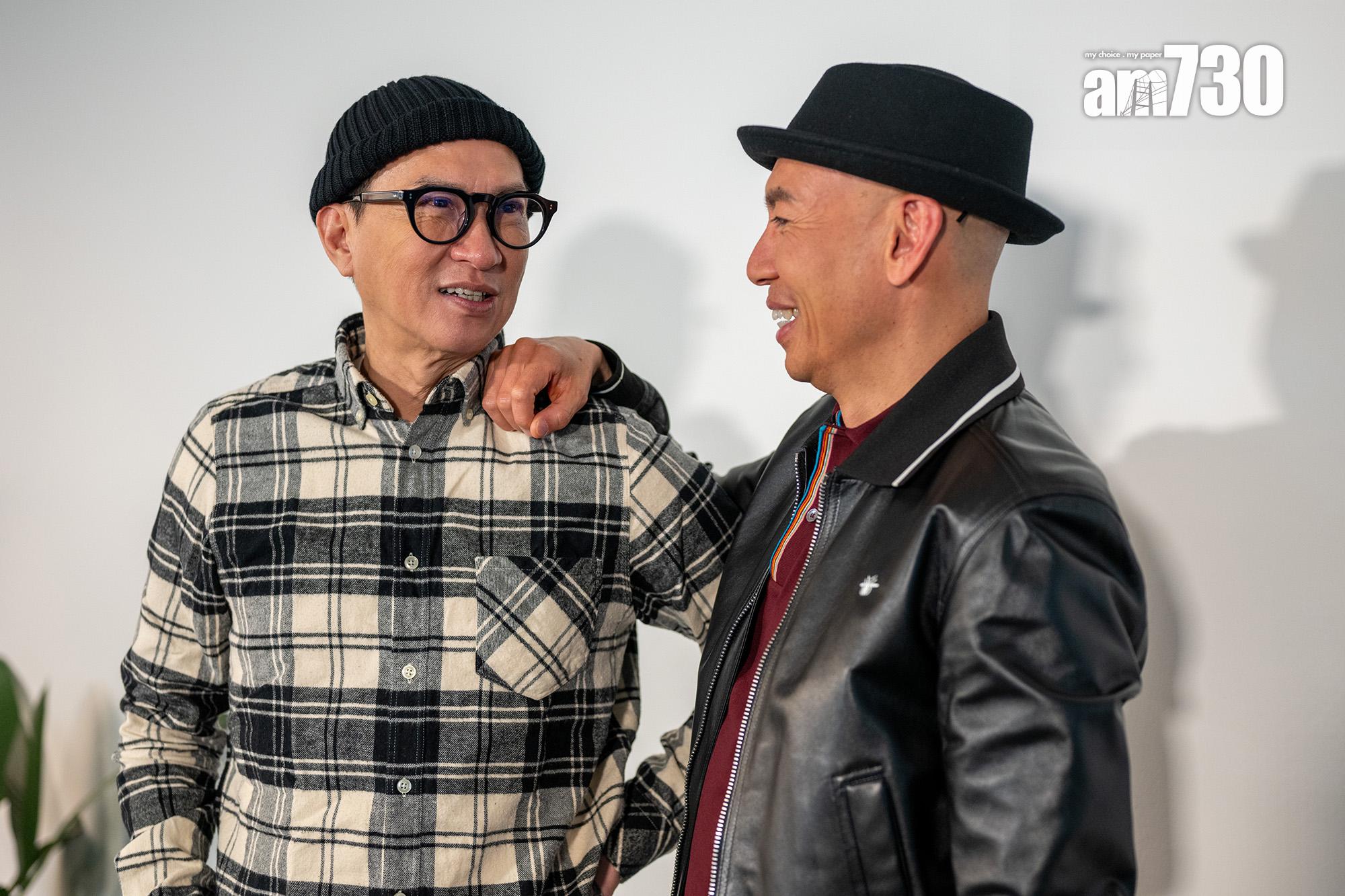 張家輝笑指林超賢有「陰性取向」。(陳奕釗攝)