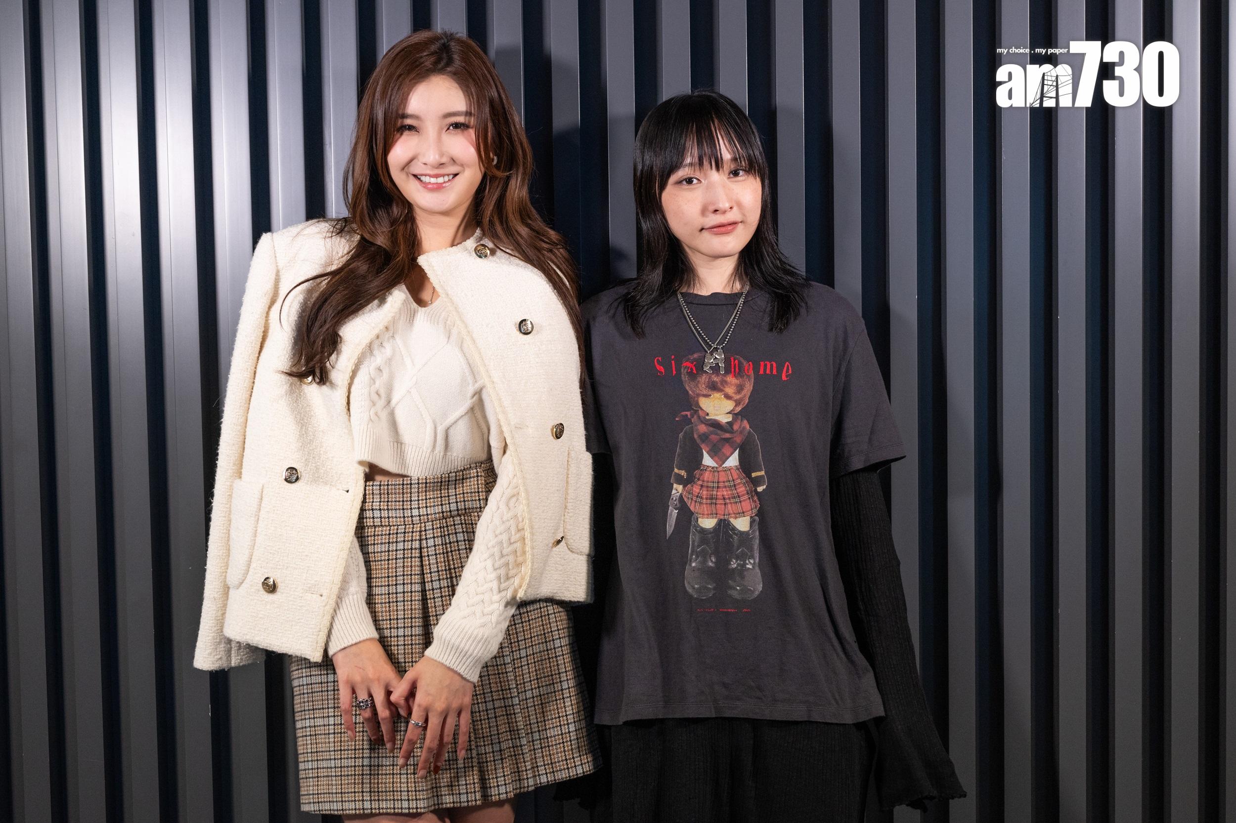 沈殷怡和陳漢娜均表示,有戲拍已經好滿足。(陳奕釗攝)