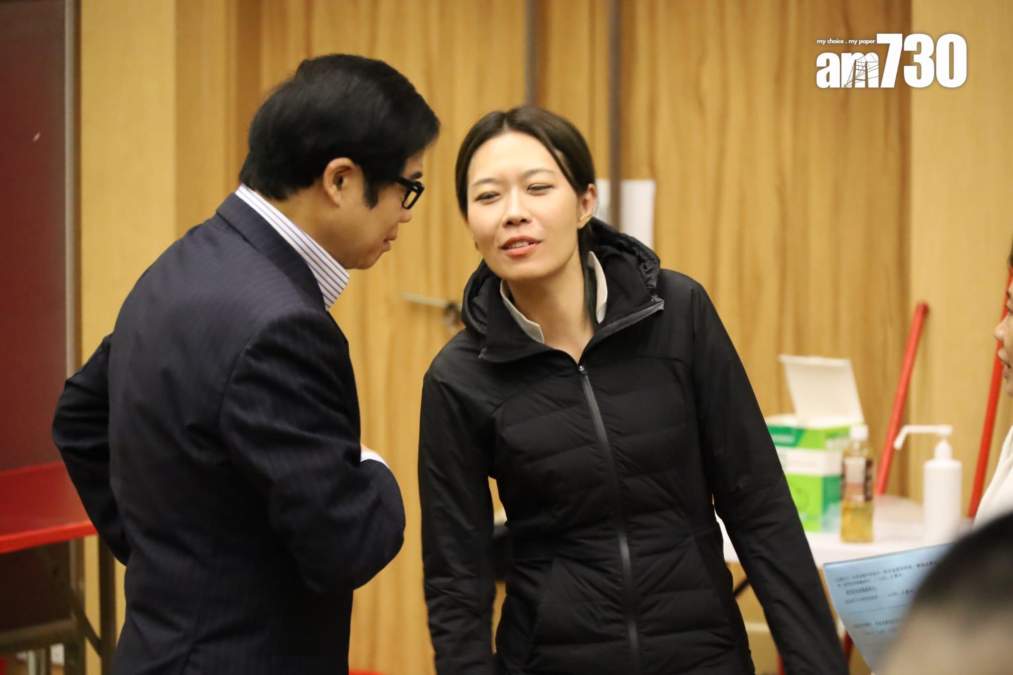 區議會選舉2023|宋芝齡落淚指只是暫時未能勝出 未來爭取將「空中票」變實體票(鍾式明攝)