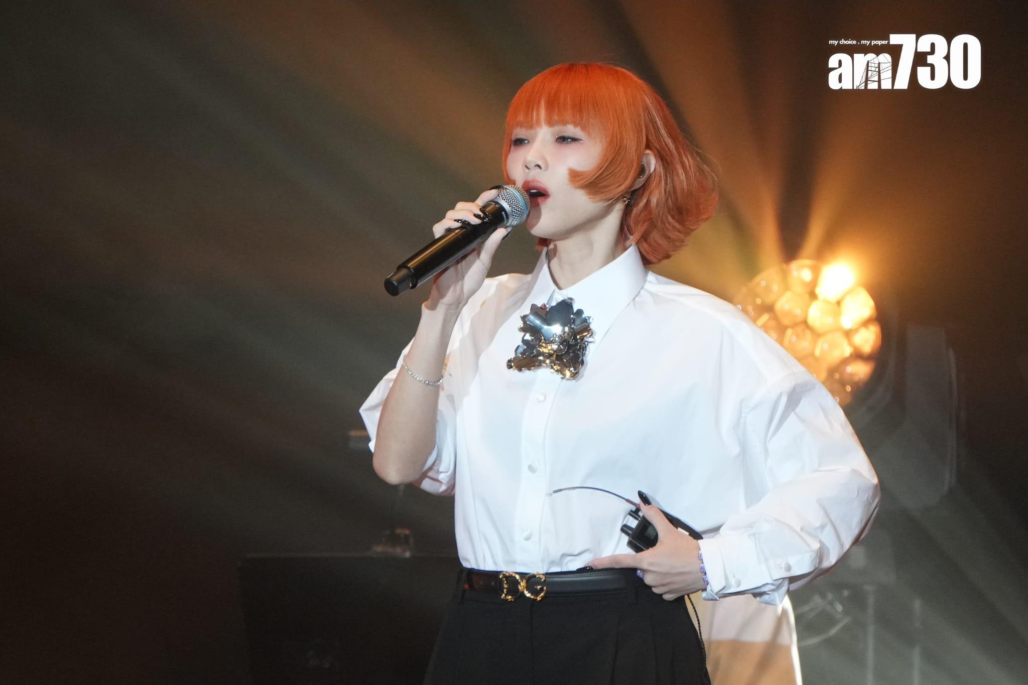 方皓玟帶病上陣,在《Noting to Prove演唱會》唱足8首歌。(李睿哲攝)