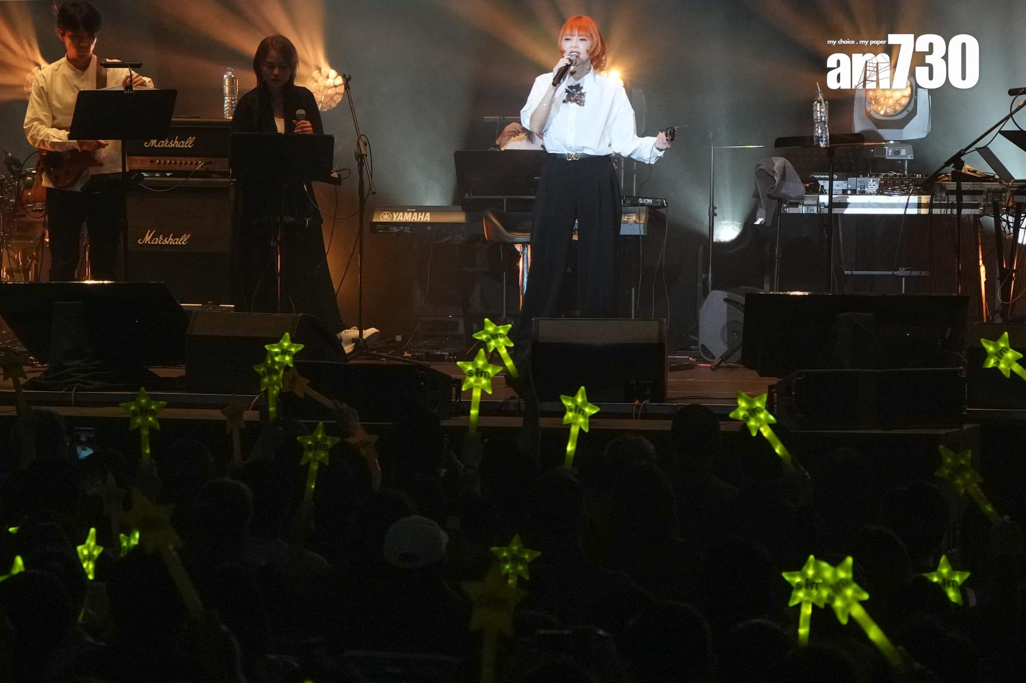 方皓玟帶病壓軸上陣,在《Noting to Prove演唱會》唱足8首歌。(李睿哲攝)