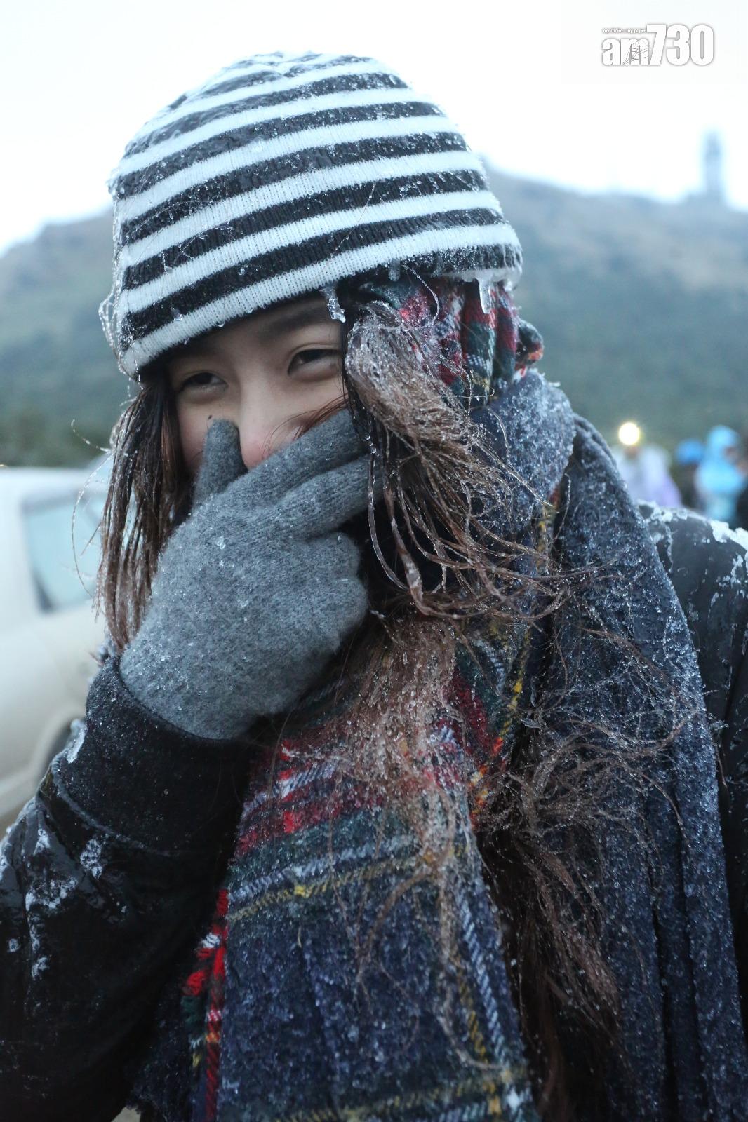 2016年寒潮|大帽山最低溫度零下6度 結霜冰封逾百人受傷(資料圖片/鍾式明攝)