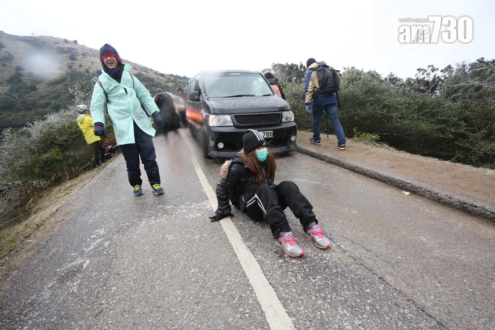 2016年寒潮|大帽山最低溫度零下6度 結霜冰封逾百人受傷(資料圖片/鍾式明攝)