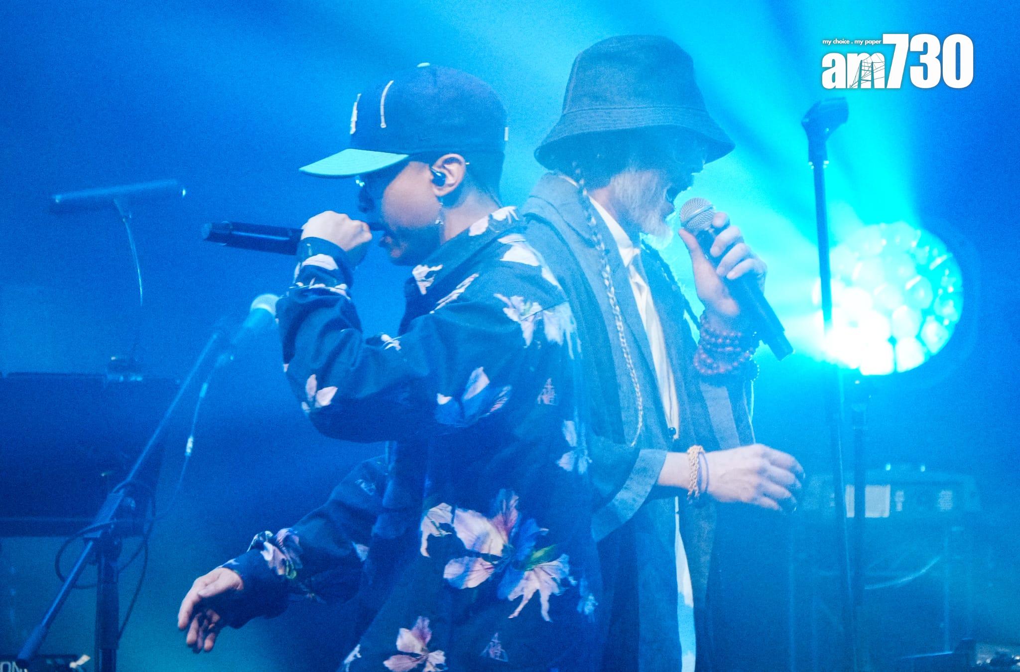 MC仁在《Noting to Prove演唱會》上高唱《香港仔》。(李睿哲攝)