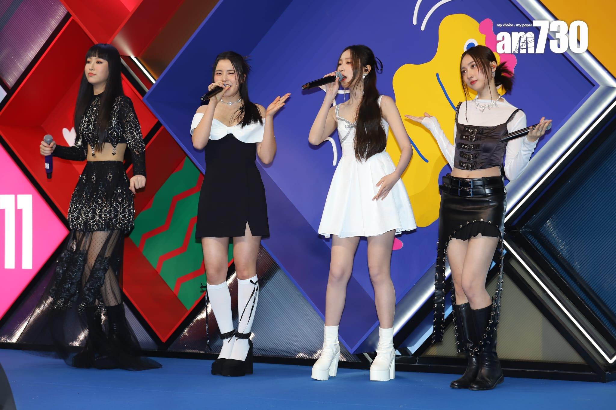 After Class合體唱足《要為今日回憶》和《Not Givin‘ Up》兩首歌。(羅錦鴻攝)