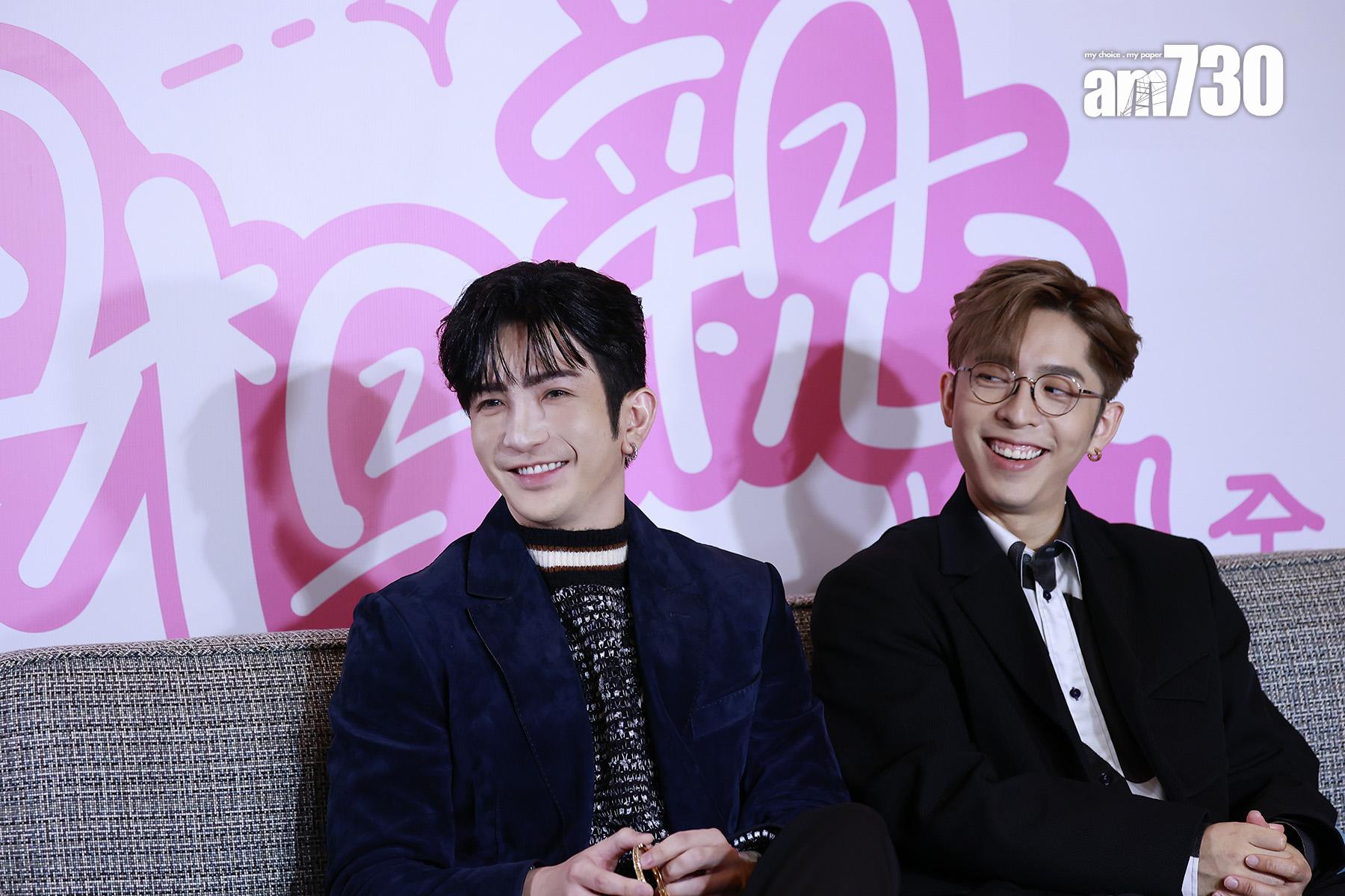 Anson Lo與Edan分享《社內相親》初次拍床戲的趣事。(Kristy攝)