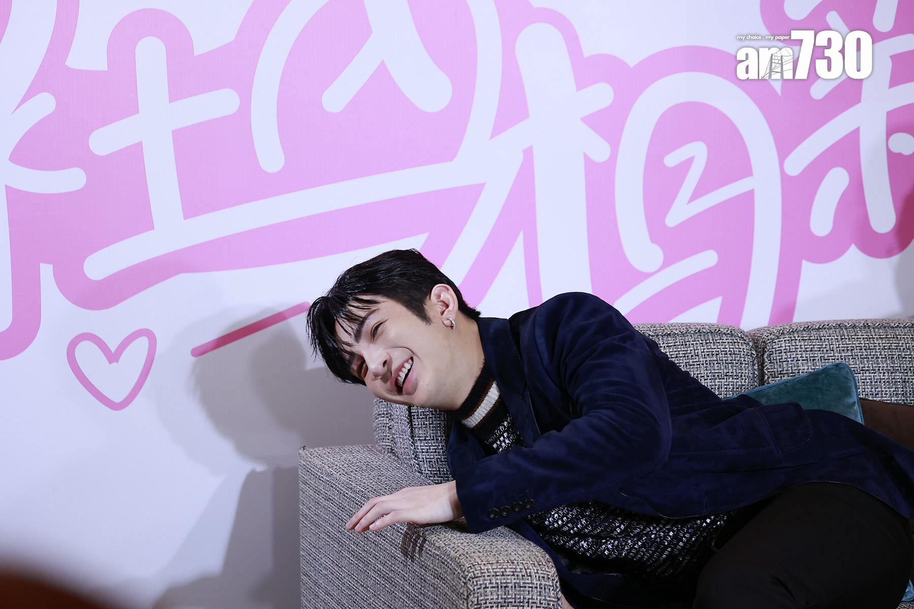 初次拍床戲的趣事,Edan的搞笑旁述,不時令Anson Lo哭笑不得。(Kristy攝)