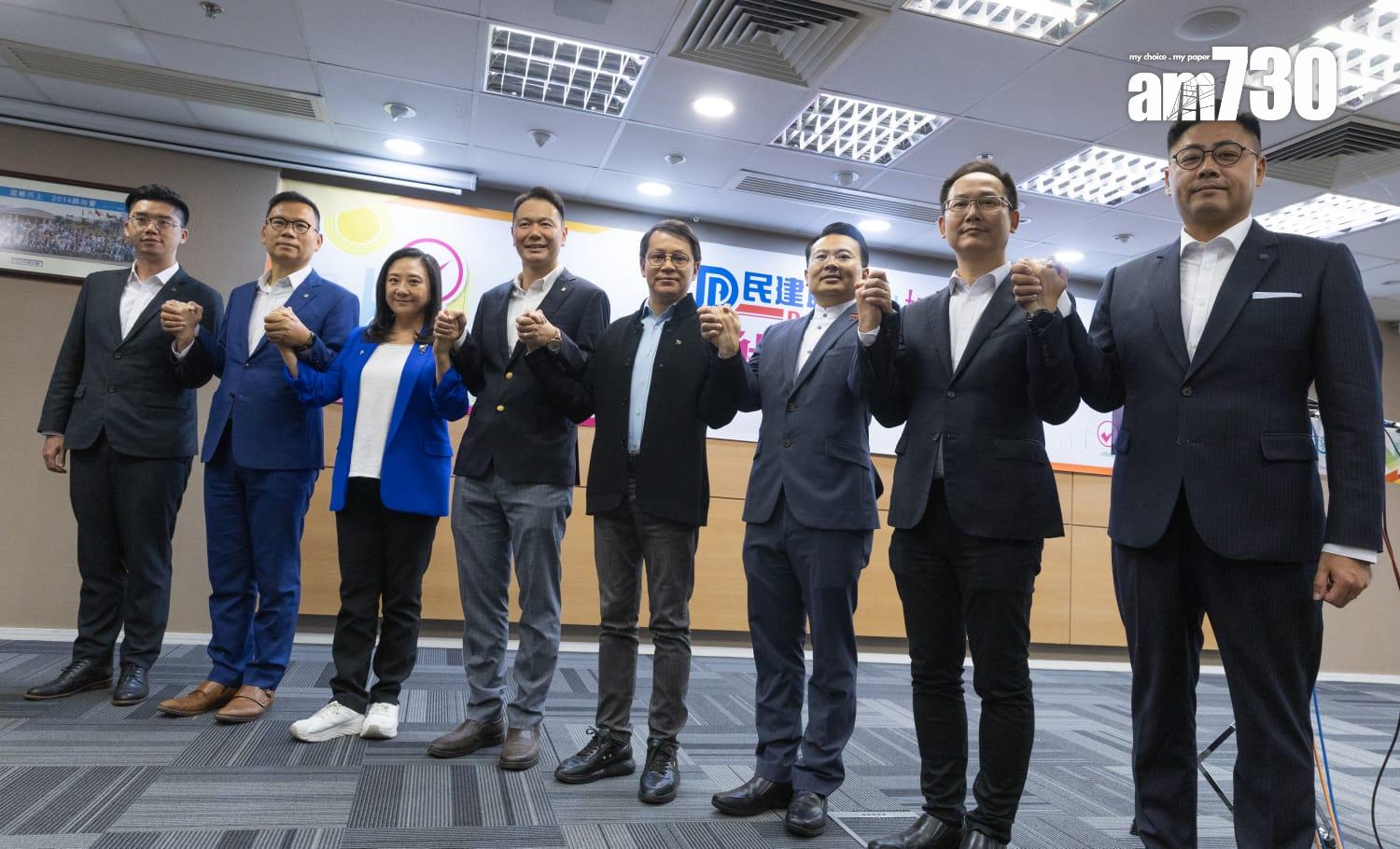 區議會選舉2023|陳克勤:民建聯選舉成績符預期 不會自認是主導議會而拒合作(蘇文傑攝)