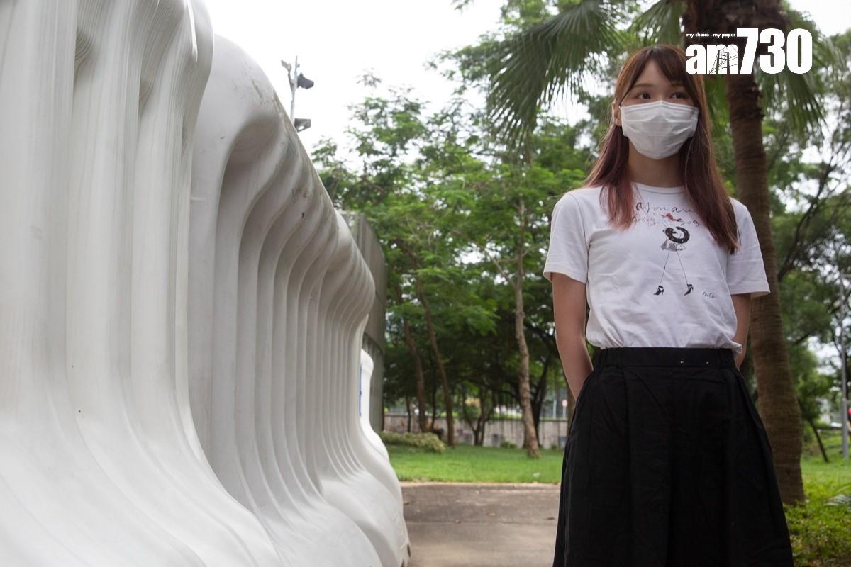 周庭原定今個月尾要回港就一宗勾結外國或境外勢力案報到。(資料圖片/蘇文傑攝)