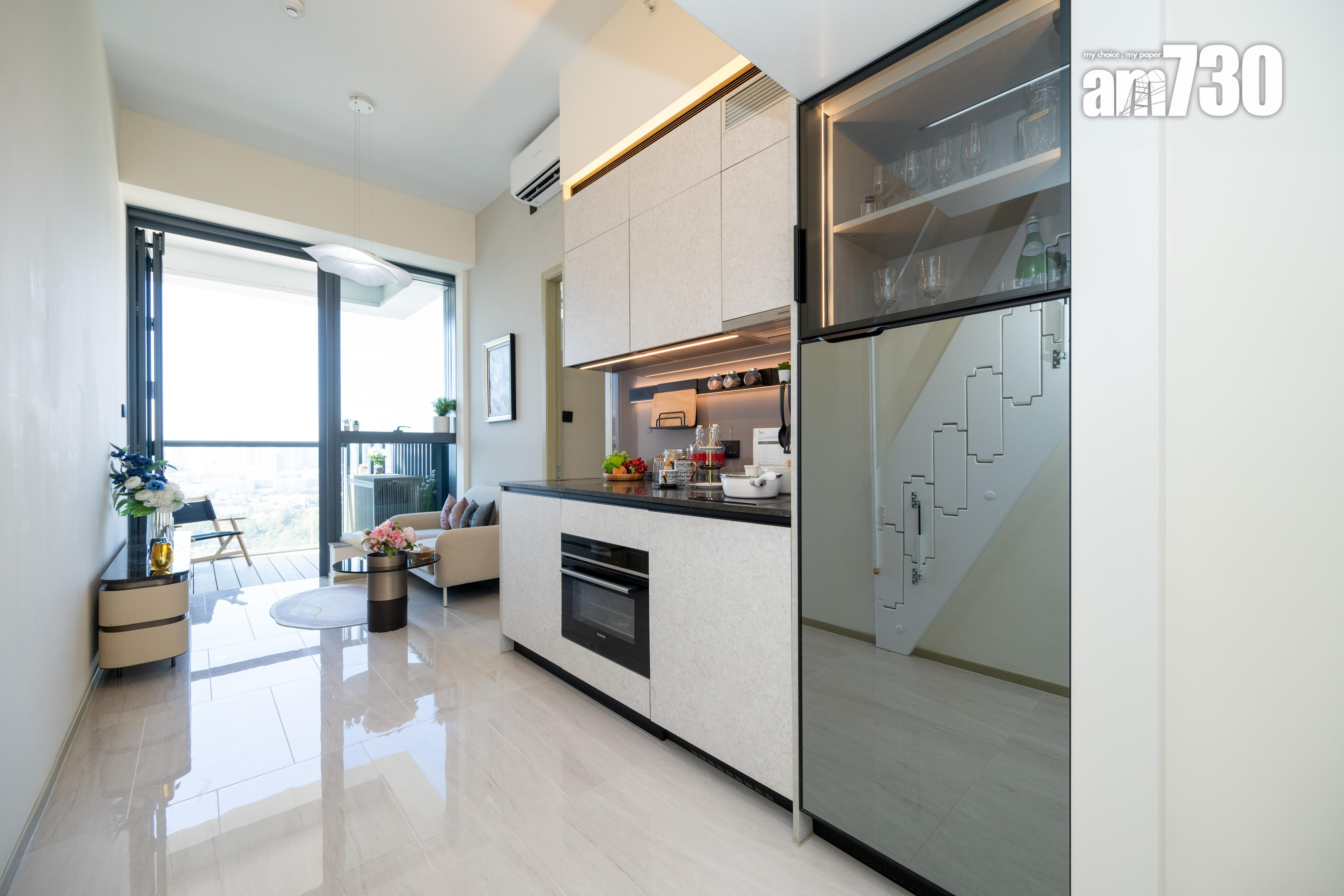 瓏碧示範單位|354方呎連傢俬一房首登場!隱藏式折疊梯通往空中書房(多圖有片) |九龍城新盤