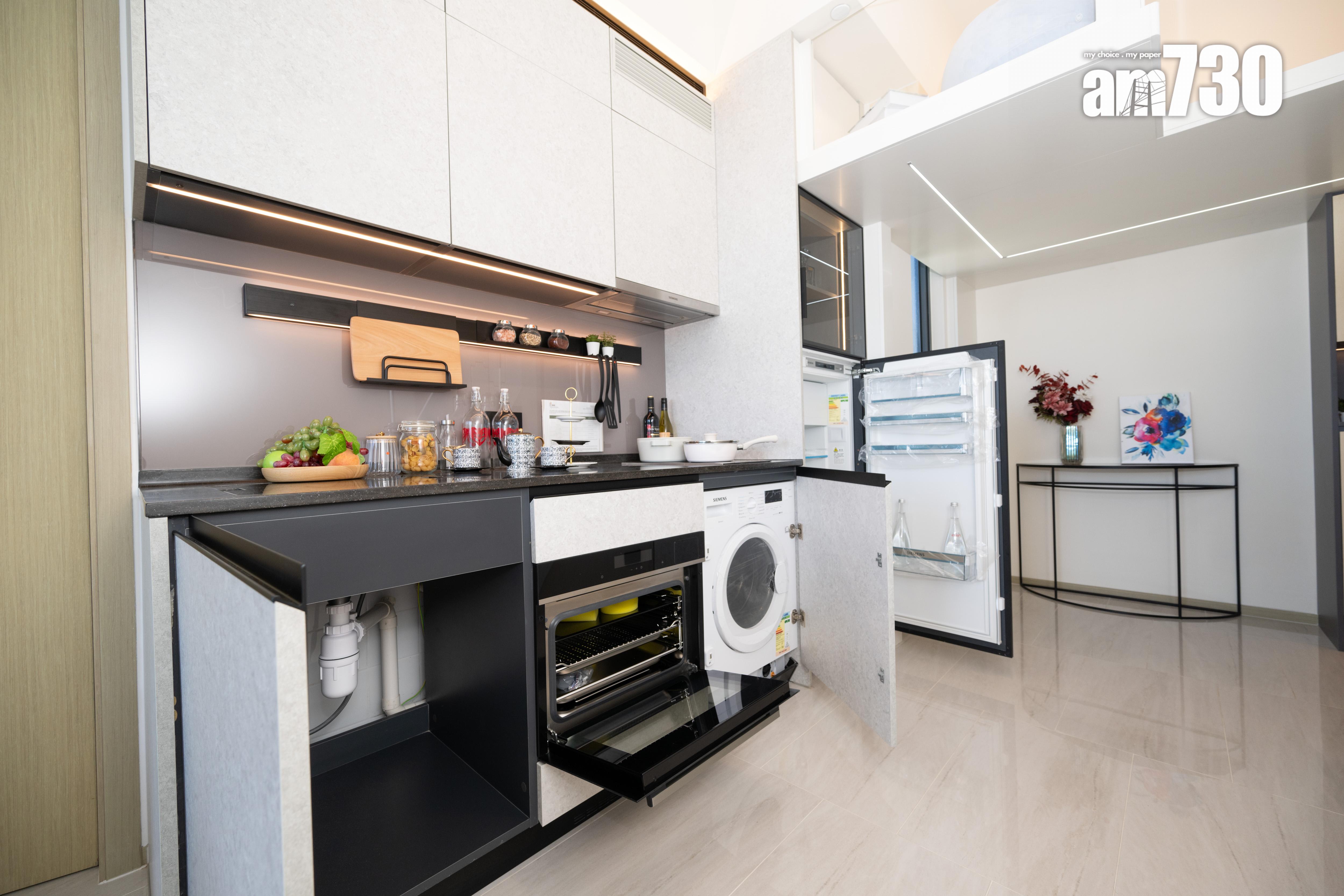 瓏碧示範單位|354方呎連傢俬一房首登場!隱藏式折疊梯通往空中書房(多圖有片) |九龍城新盤