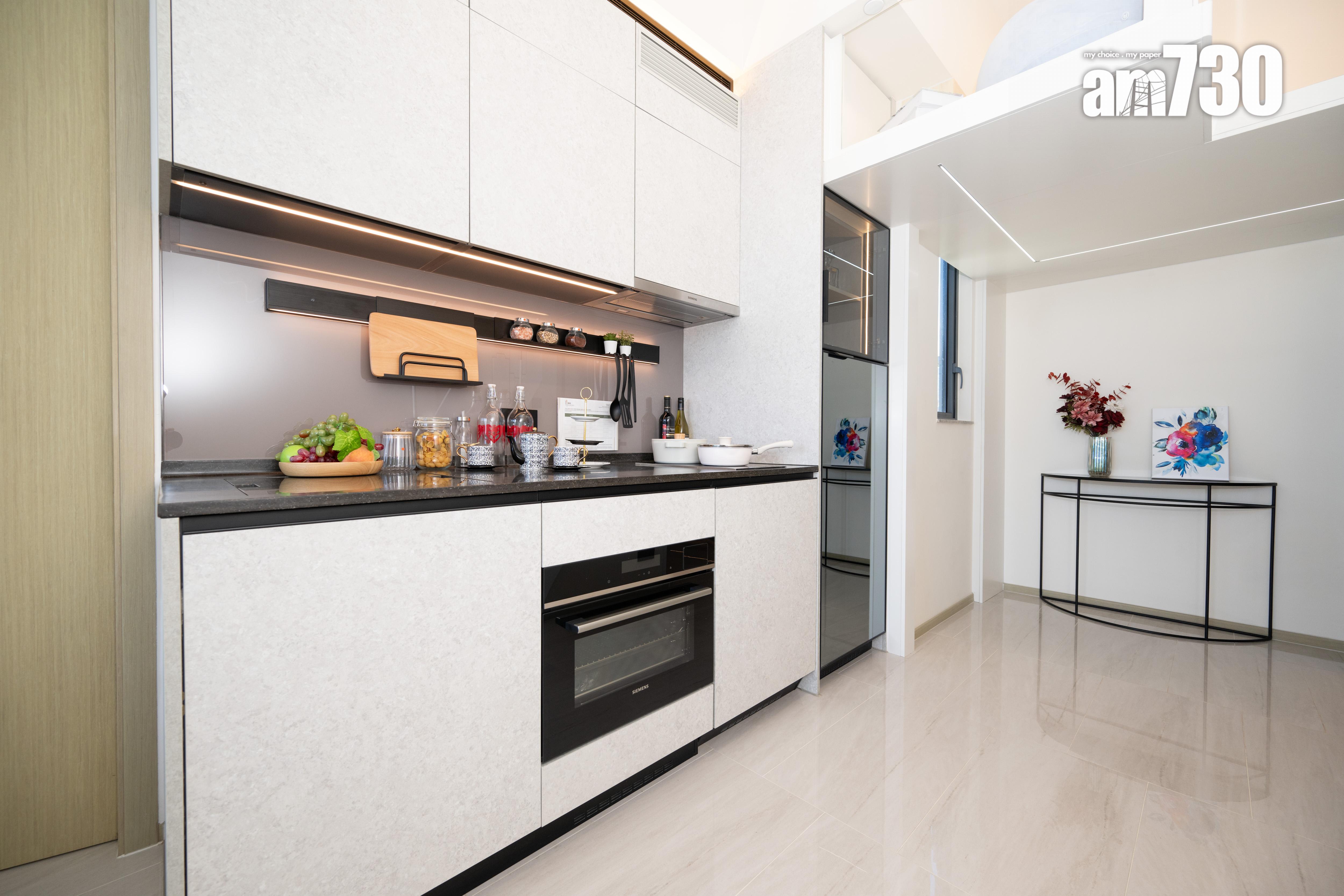 瓏碧示範單位|354方呎連傢俬一房首登場!隱藏式折疊梯通往空中書房(多圖有片) |九龍城新盤