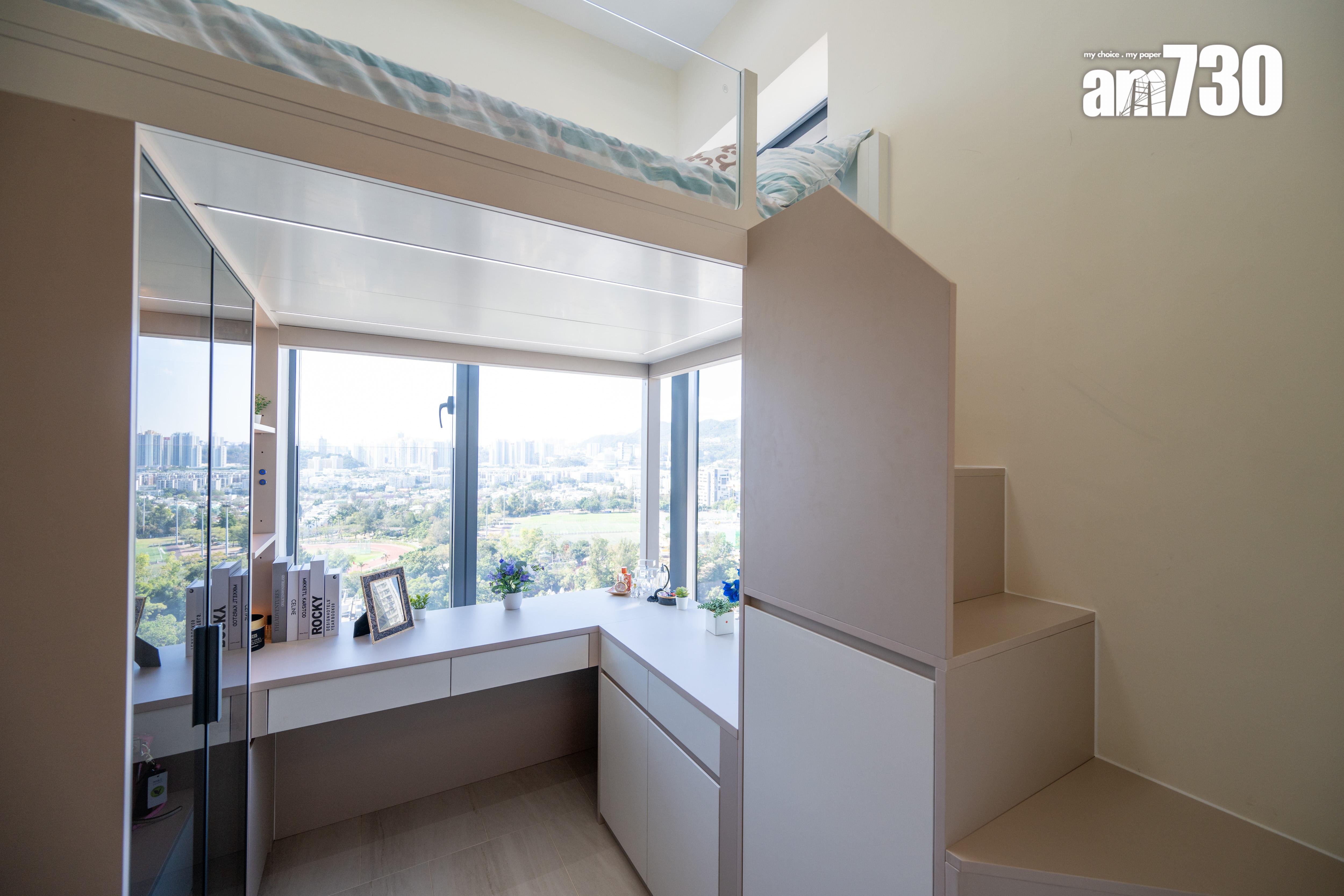 瓏碧示範單位|354方呎連傢俬一房首登場!隱藏式折疊梯通往空中書房(多圖有片) |九龍城新盤