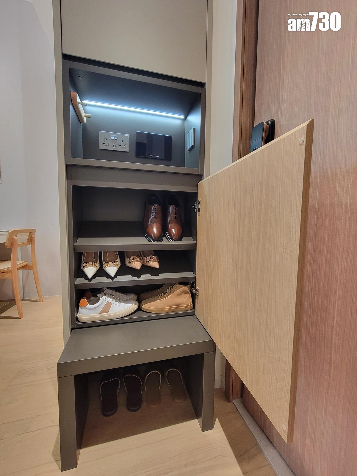 Elize PARK示範單位|淺木色及米白色為主調 一房連裝修特設360度旋轉電視架(多圖有片)|旺角新盤