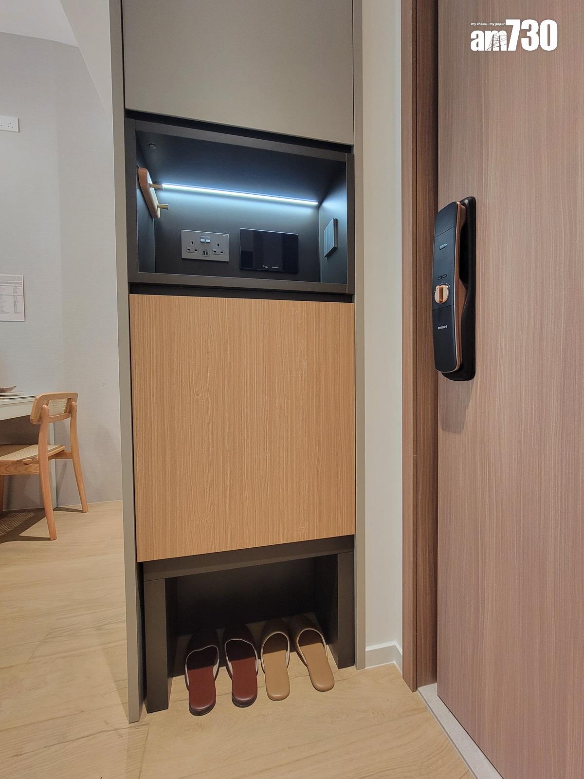 Elize PARK示範單位|淺木色及米白色為主調 一房連裝修特設360度旋轉電視架(多圖有片)|旺角新盤