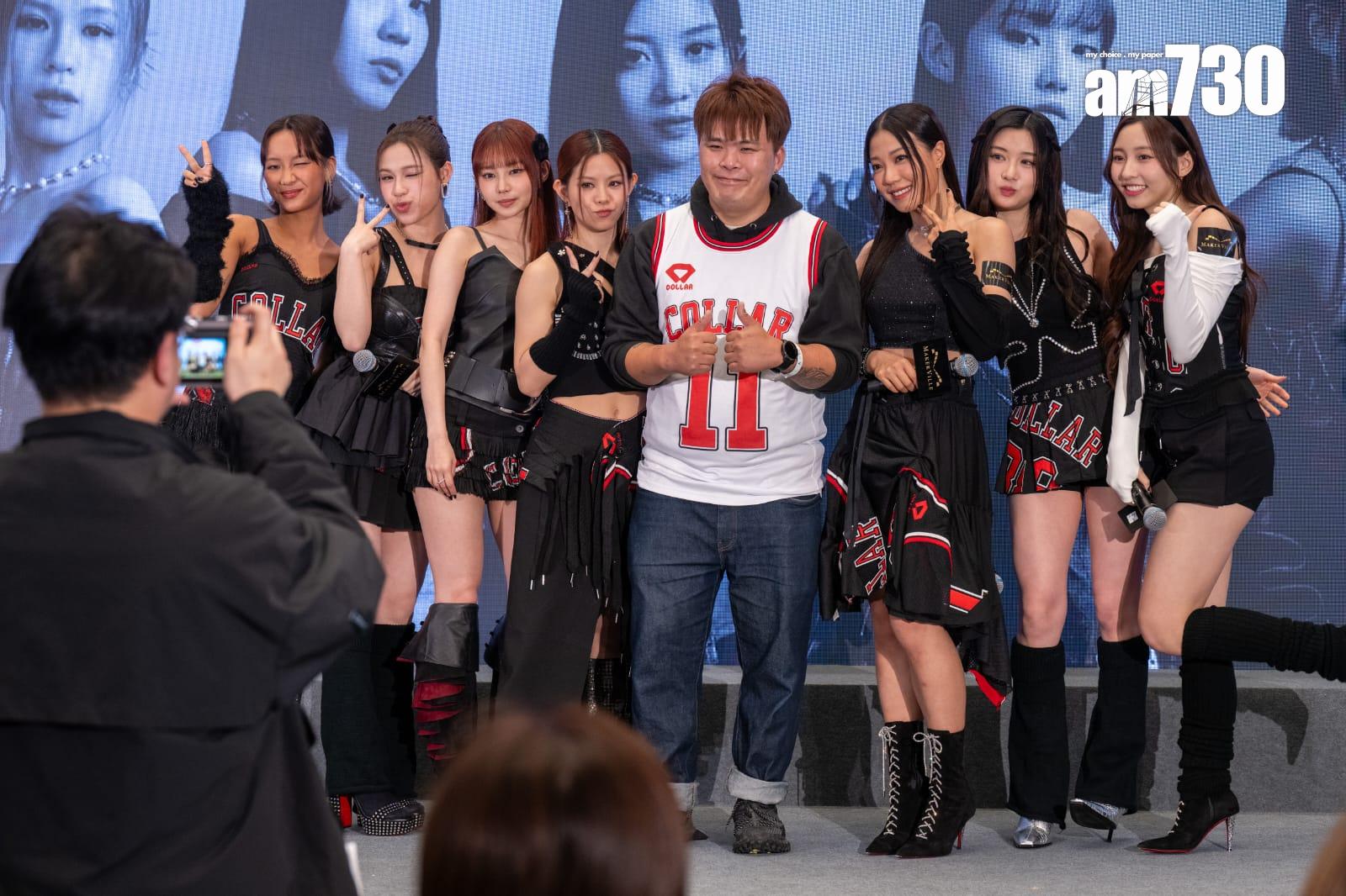 COLLAR慶祝成軍兩周年,於尖沙咀商場舉行生日會及簽名會。 (陳奕釗攝)