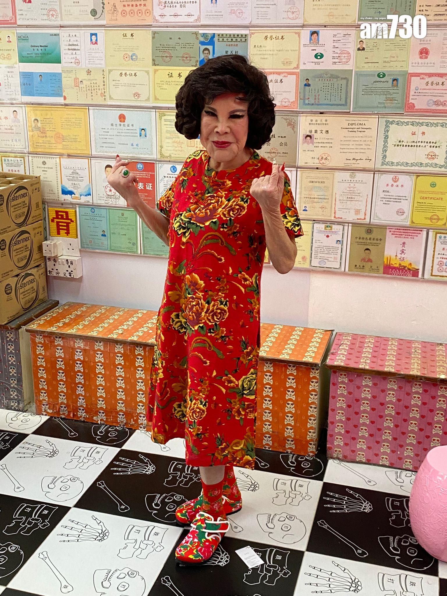 黃夏蕙亦有出席今日活動行善。。 (吳家偉攝)