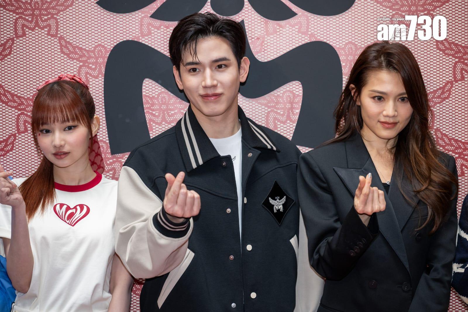 周秀娜在今日活動上,跟Day及泰國男星New同場示範新裝。 (陳奕釗攝)