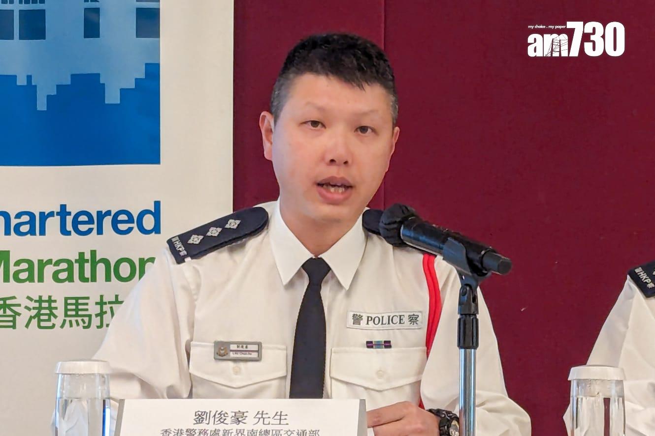 警方新界南總區交通部執行及管制組總督察劉俊豪。(羅庸軒攝)