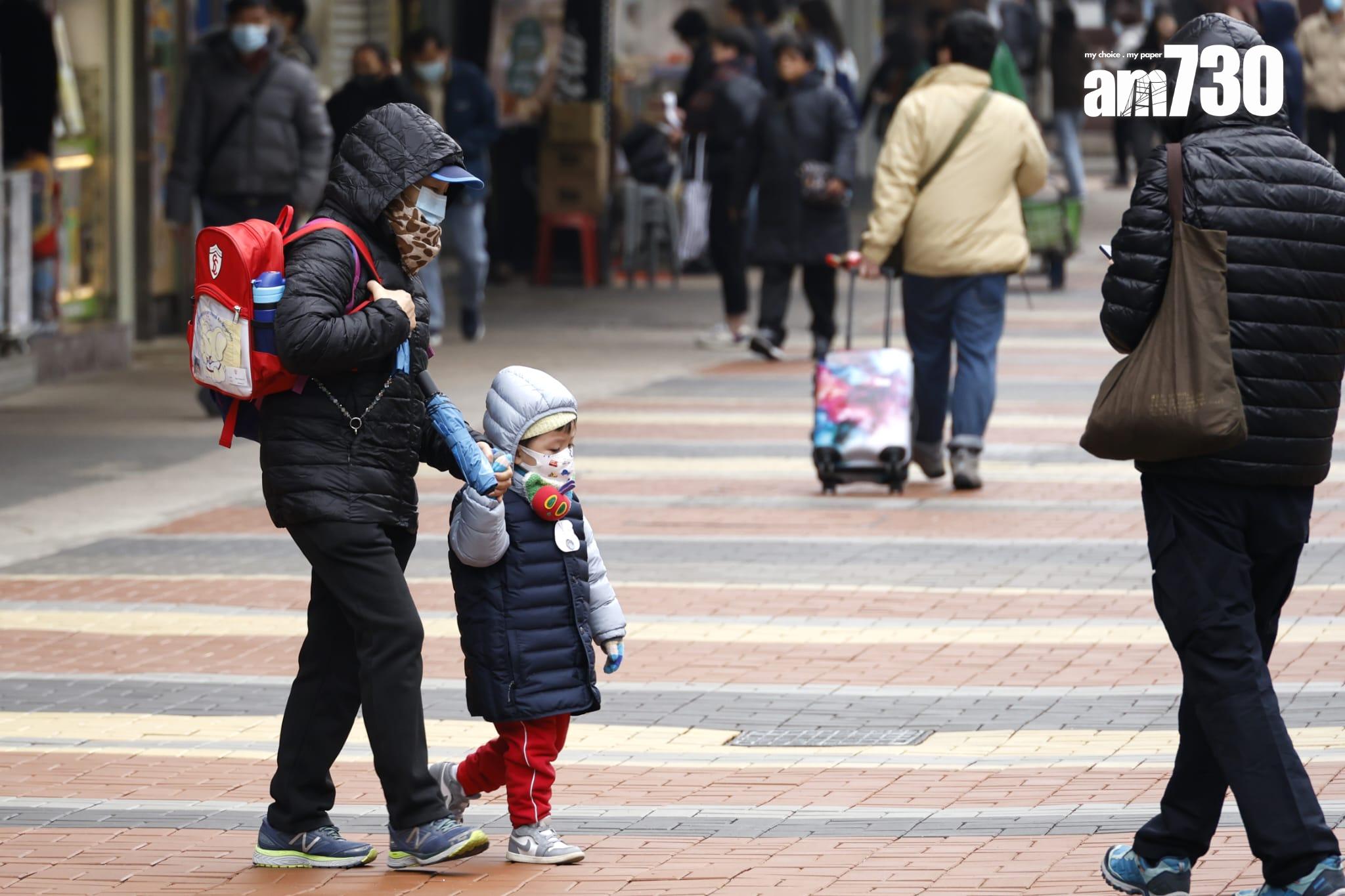 天文台今日早上一度錄得6.3度,為入冬以來最低。(林俊源攝)