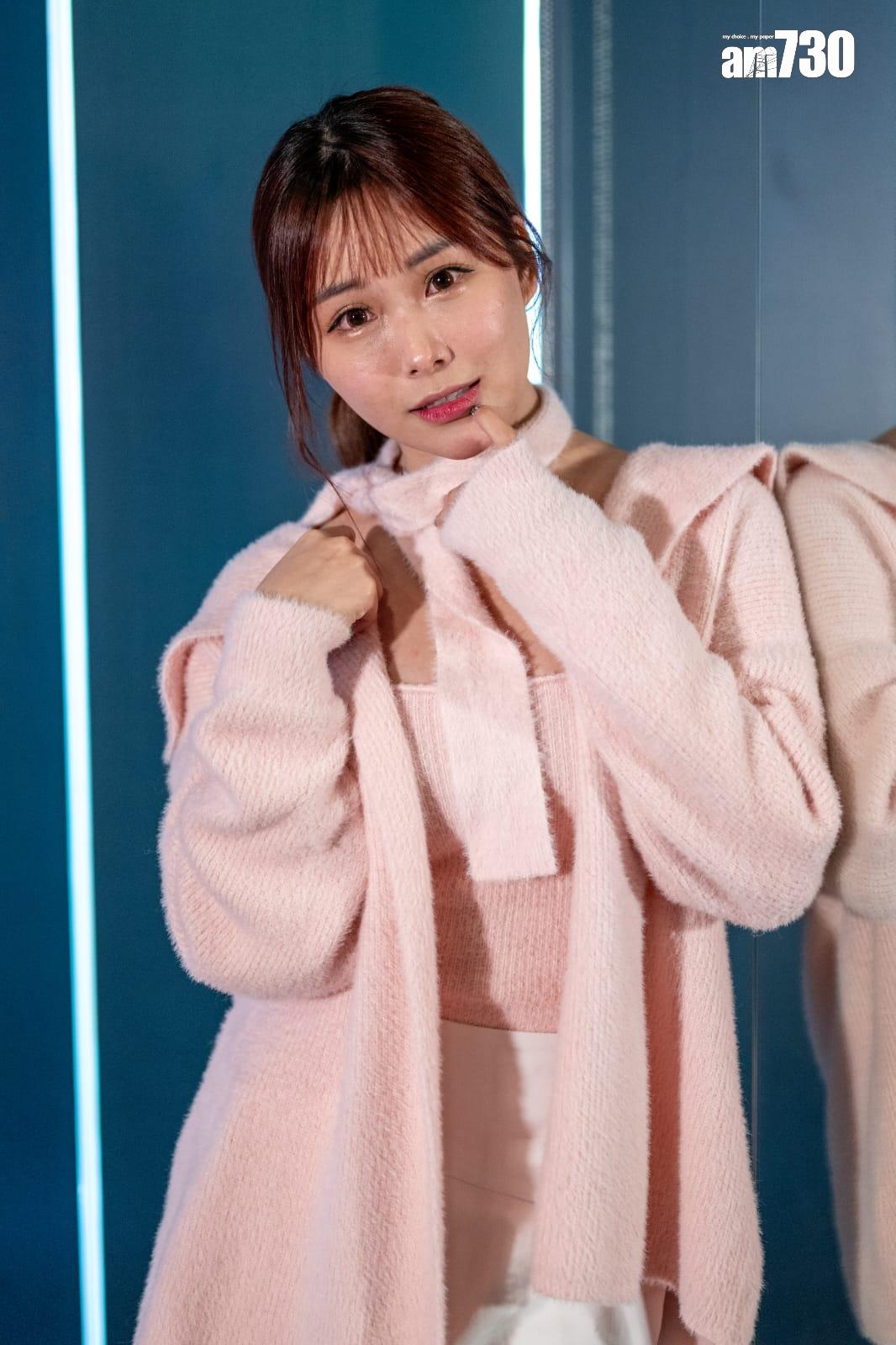 繪麗奈趁今天試鏡日親自來到現場揀男友。 (陳奕釗攝)