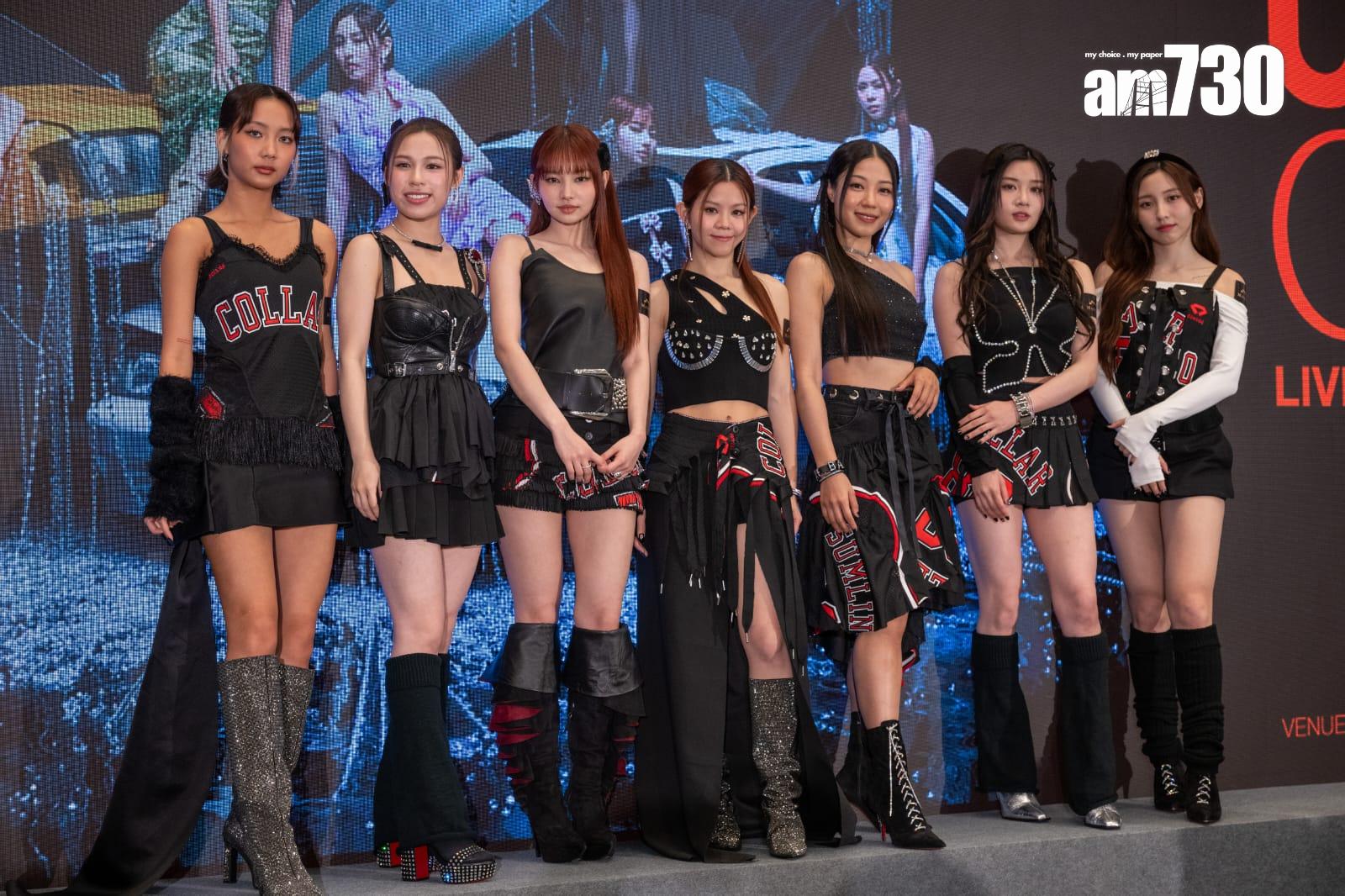 COLLAR慶祝成軍兩周年,於尖沙咀商場舉行生日會及簽名會。 (陳奕釗攝)