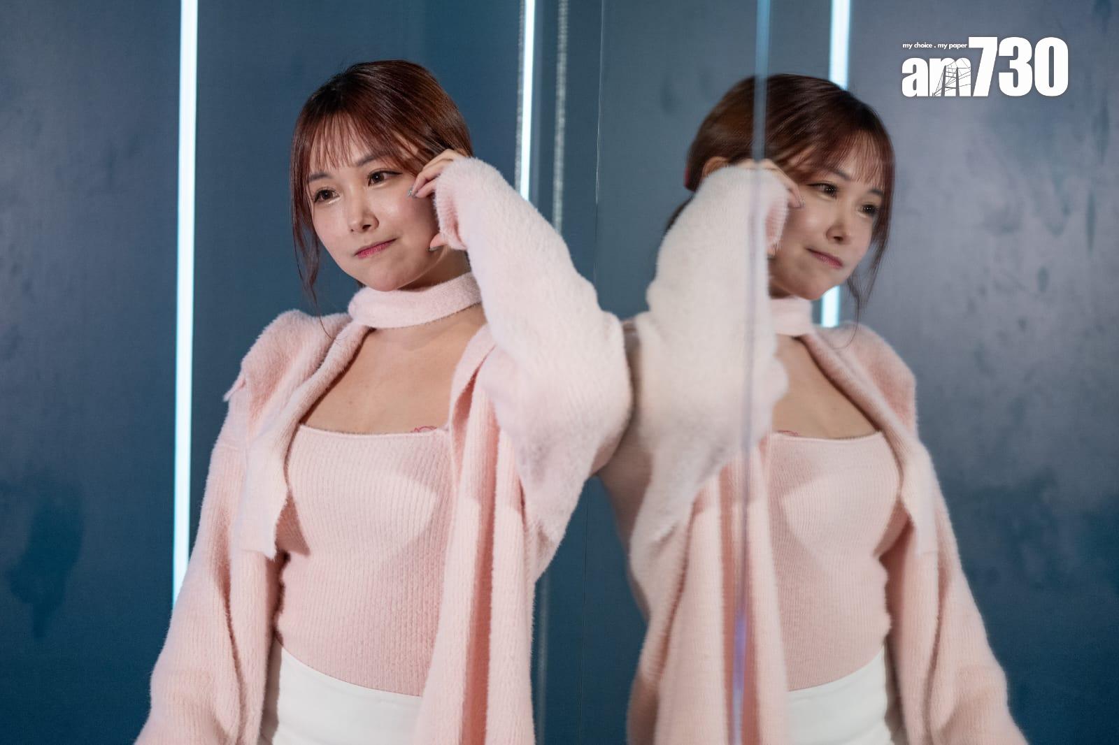 繪麗奈趁今天試鏡日親自來到現場揀男友。 (陳奕釗攝)