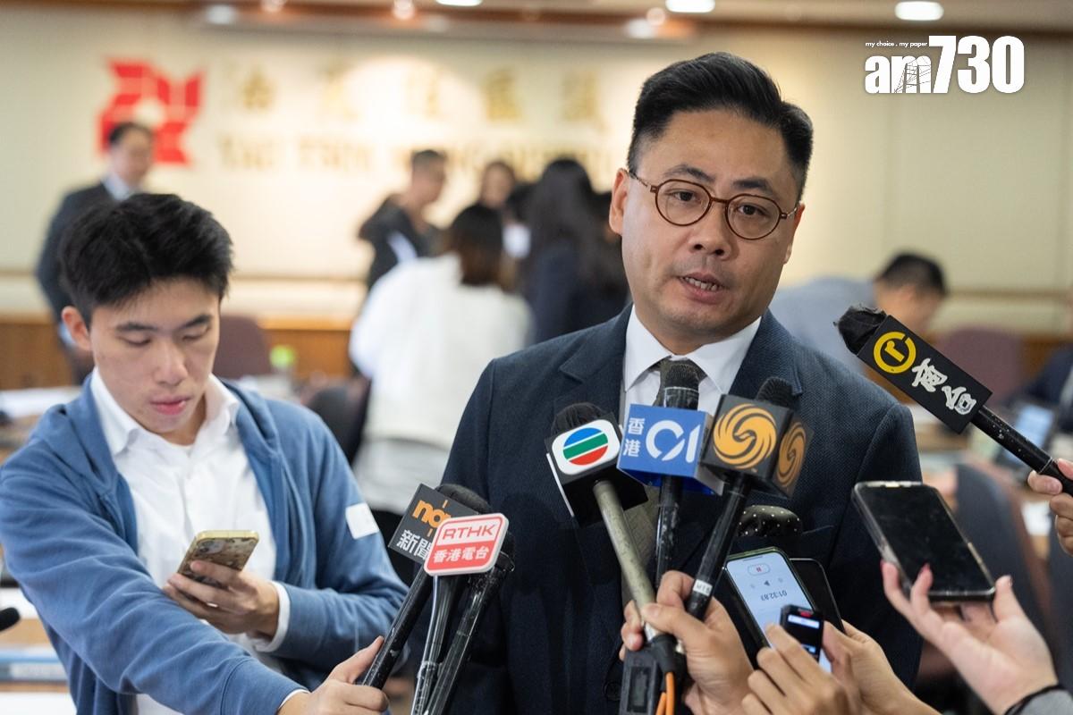 葉傲冬認為,現時的區議會會議效率較以往提升。(林靄怡攝)