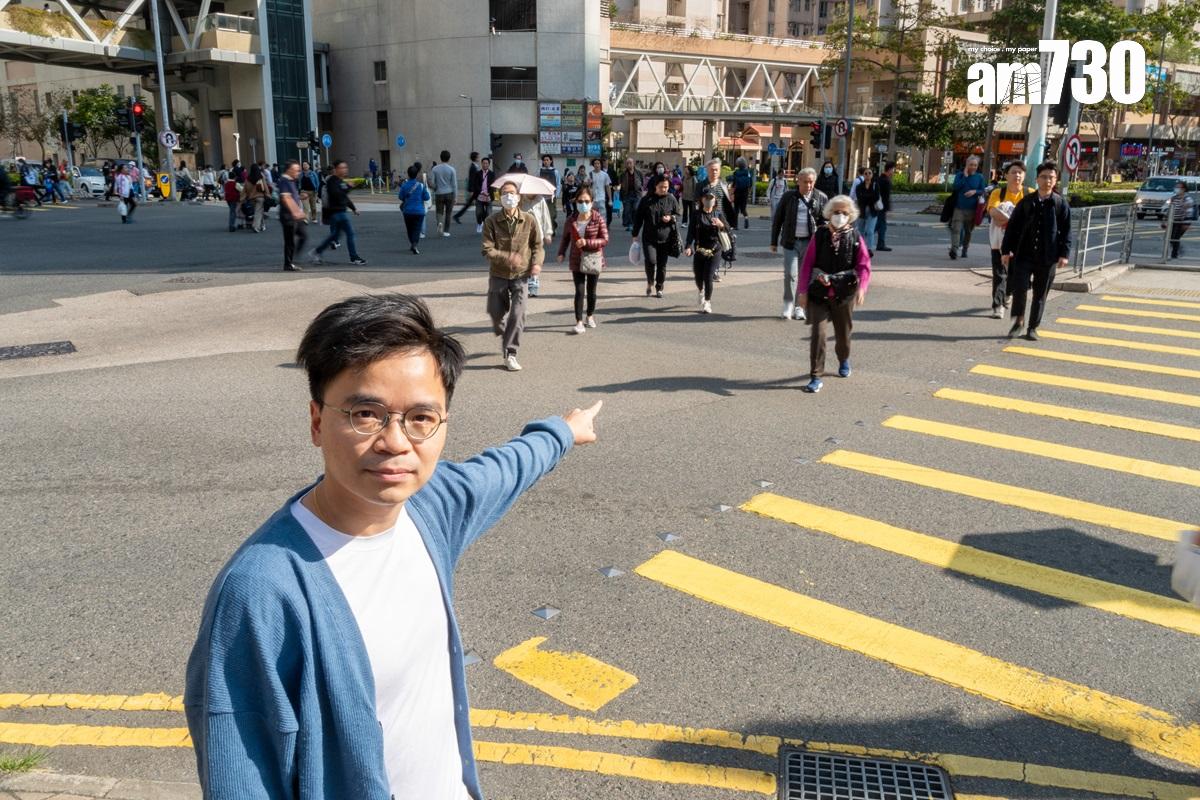 爭取對角行人過路處多年的張美雄形容,運輸署改變主意是「遲來的春天」。(陳奕釗攝)