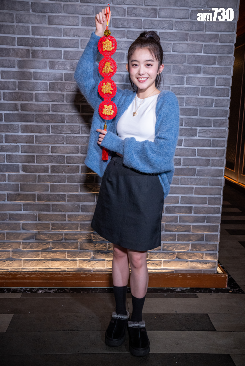 Hazel在新一年期待演戲方面作不同嘗試。 (陳奕釗攝)