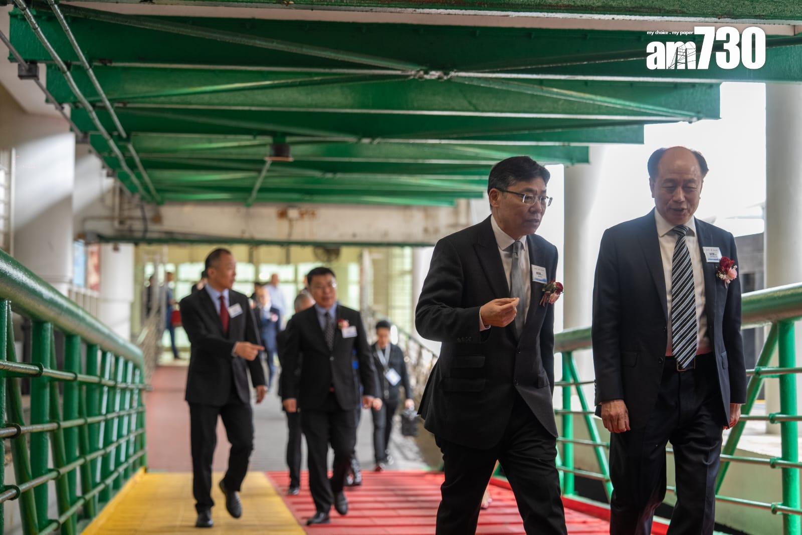 政府船隻資助計劃首批新船發布典禮,運輸及物流局局長林世雄出席及致辭。(林靄怡攝)