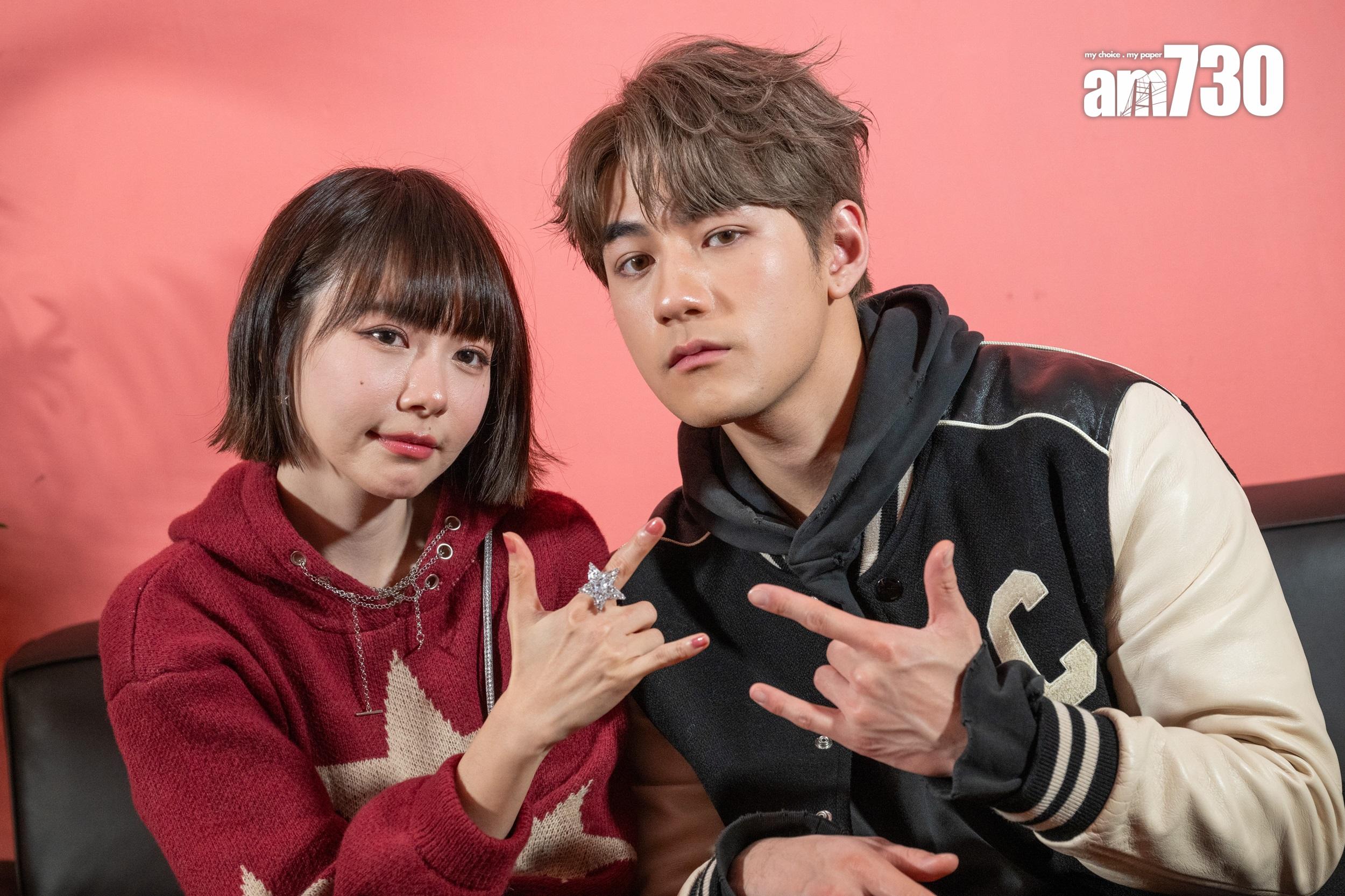 林明禎和Jeffrey渴望拍愛情片。(陳奕釗攝)