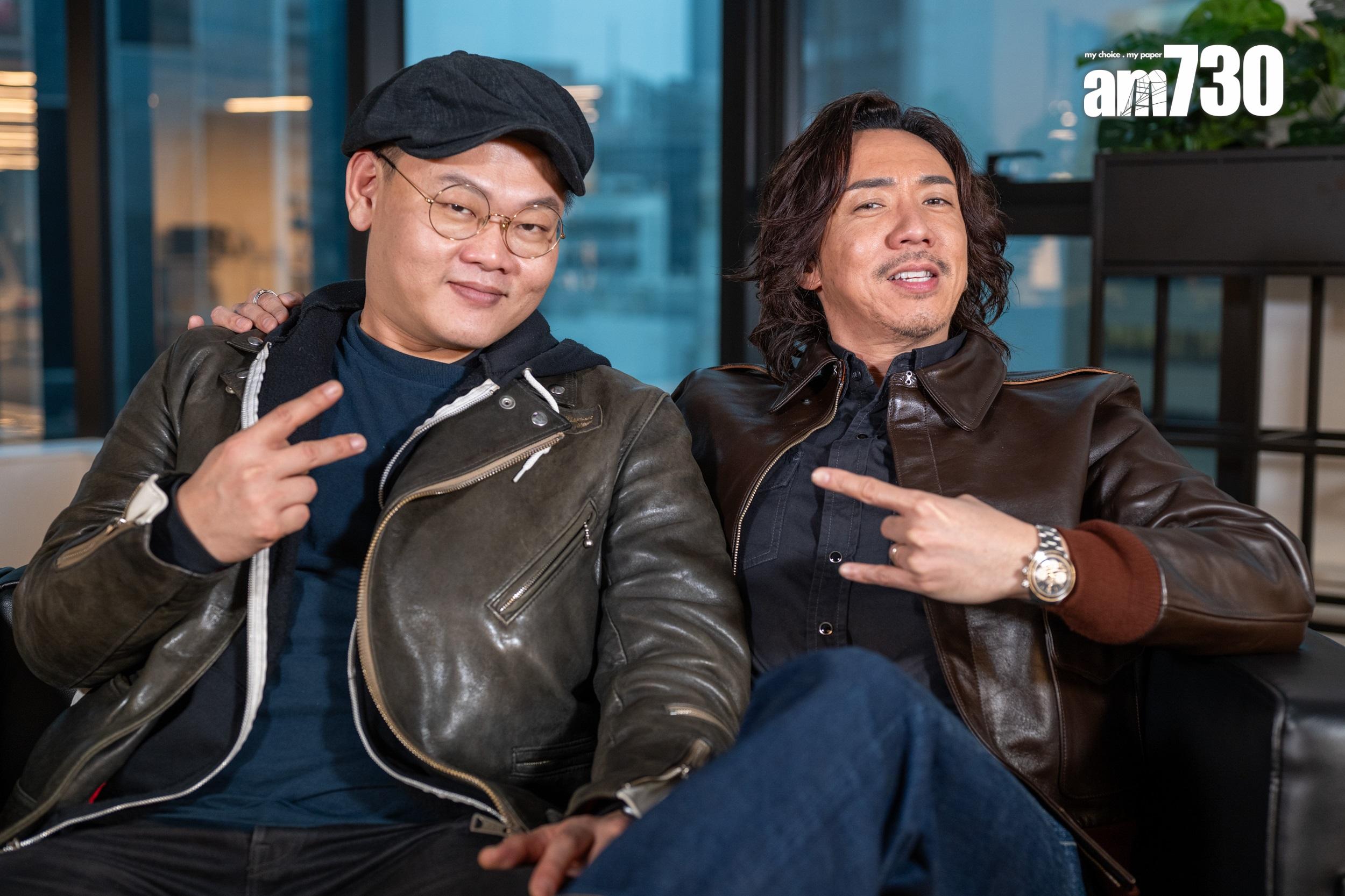 張繼聰和白只老友鬼鬼,在賀歲片《盜月者》合演拍住上。(陳奕釗攝)