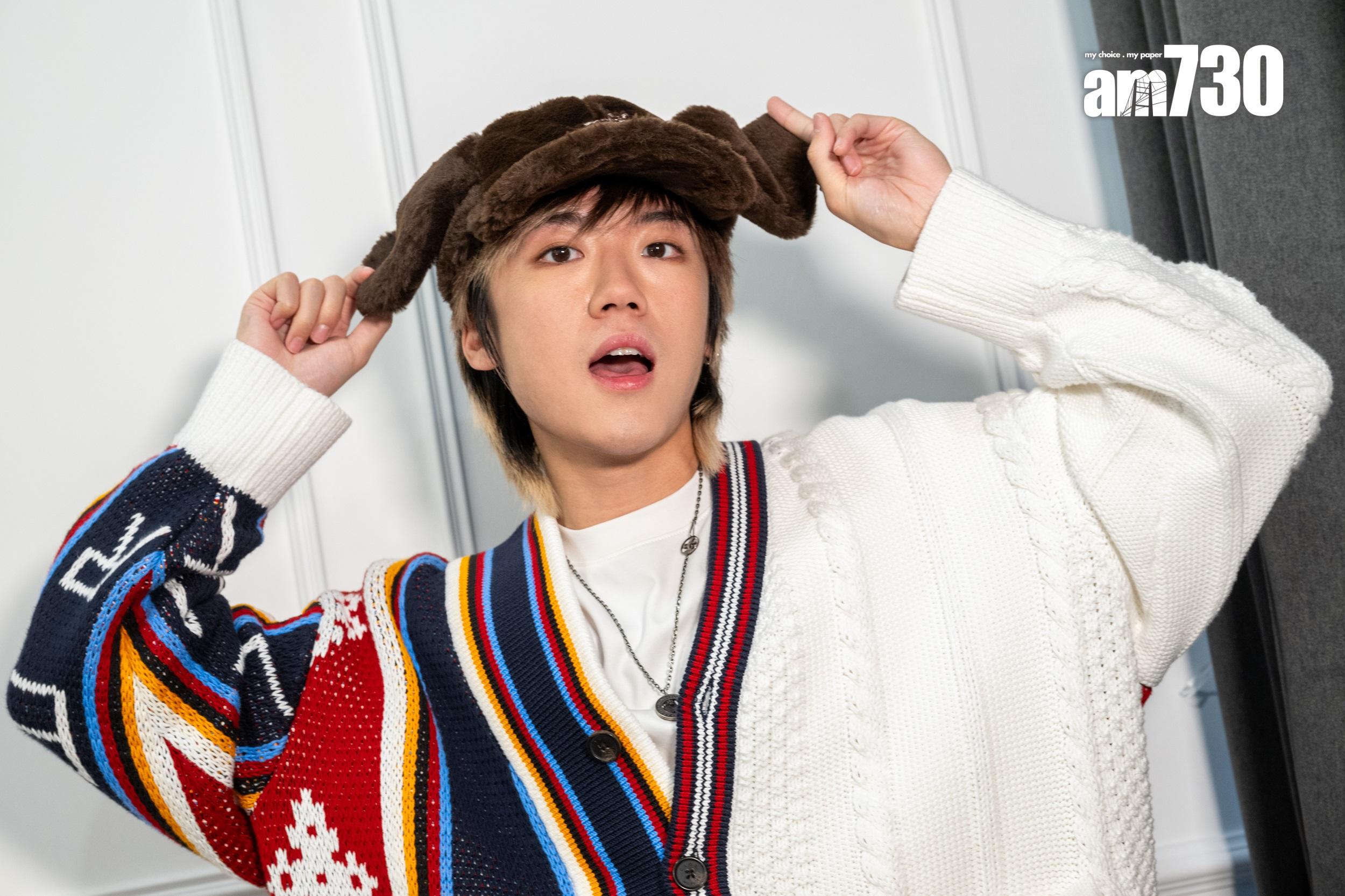 黃家灝 (KC)表示正式出道做藝人後,家人比以前放心。(陳奕釗攝)