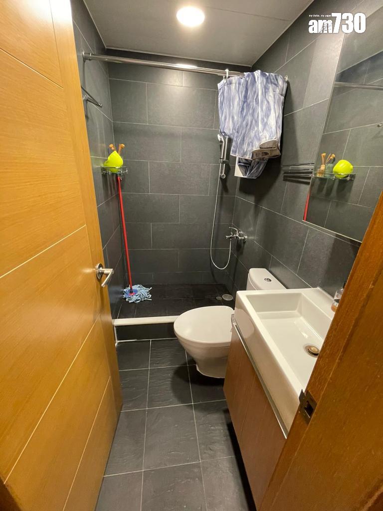 深灰色的浴室裝修,保養新淨兼容易打理。