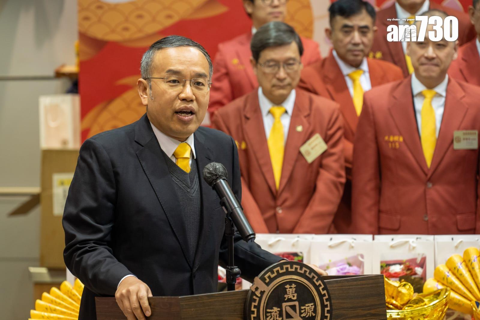 許正宇表示,對龍年資本市場前景感到樂觀。(陳奕釗攝)