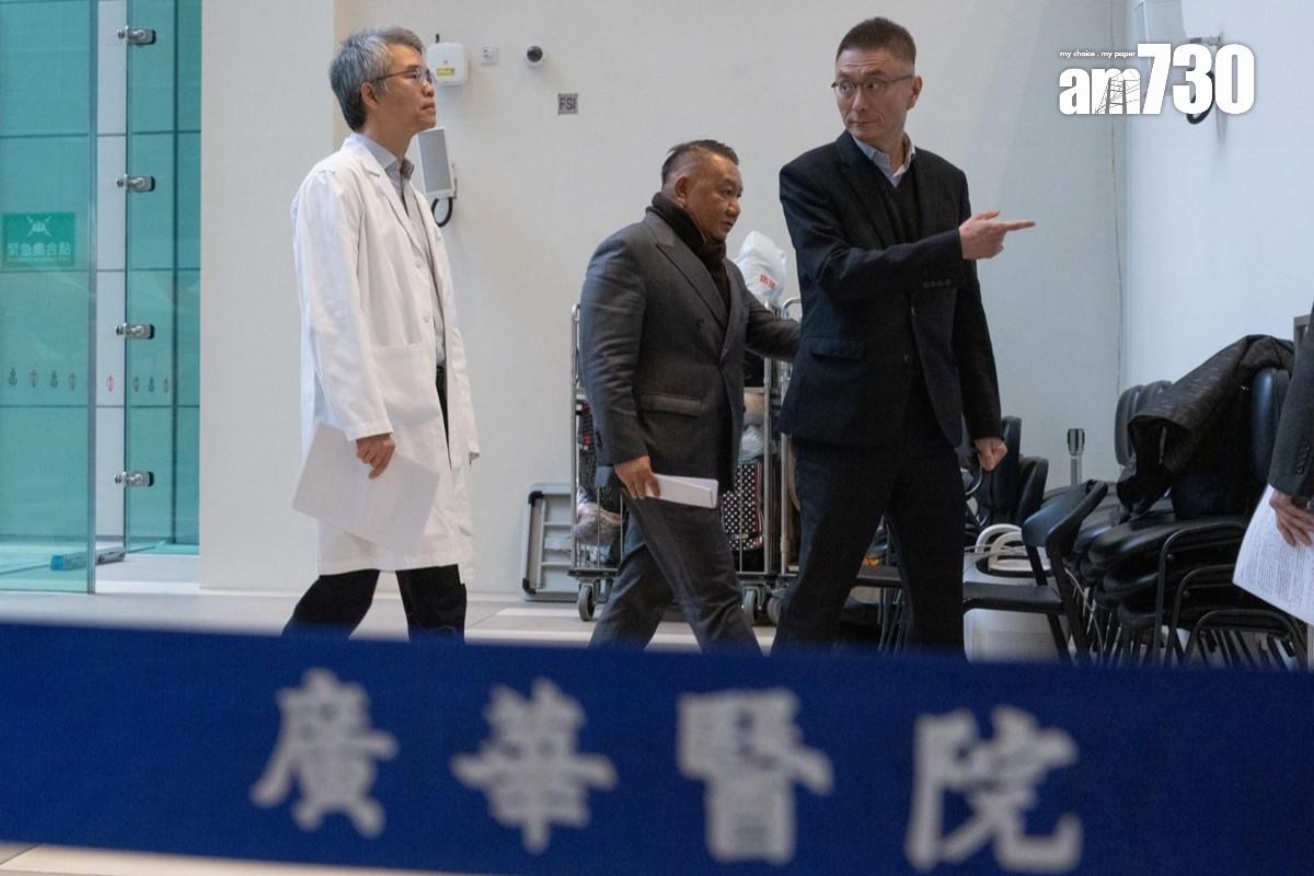 張復熾(右)及李家輝(左)交代廣華醫院一宗醫療事故。(蘇文傑攝)