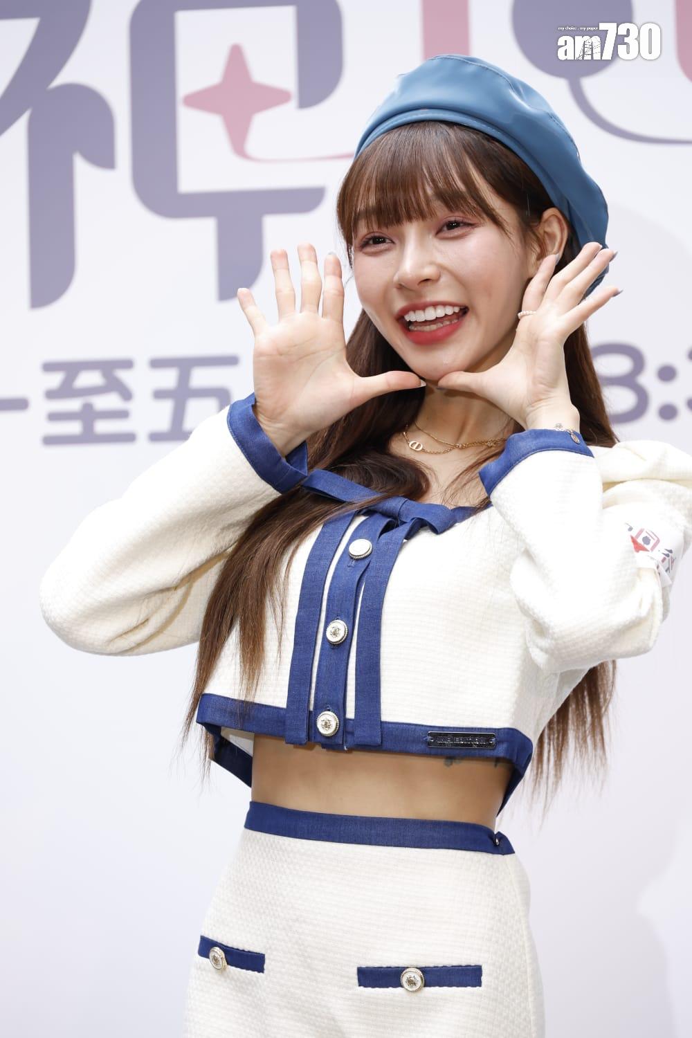 林襄今日現身荃灣,為HOY TV全新節目《女神同行》出席見面會。 (林俊源攝)