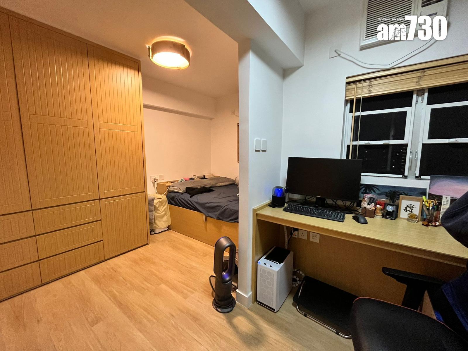 單位採半開放式的大房設計,活動空間不少。(代理提供)