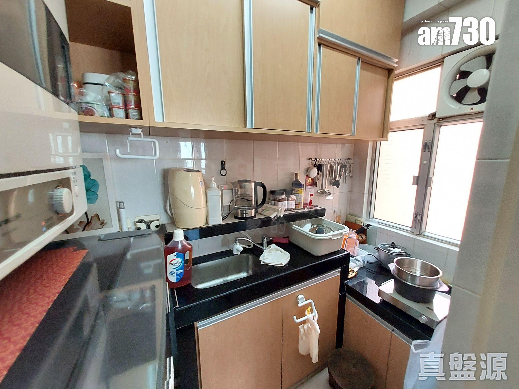 單位裝修算新淨,廚房配套企理齊全。(代理提供)