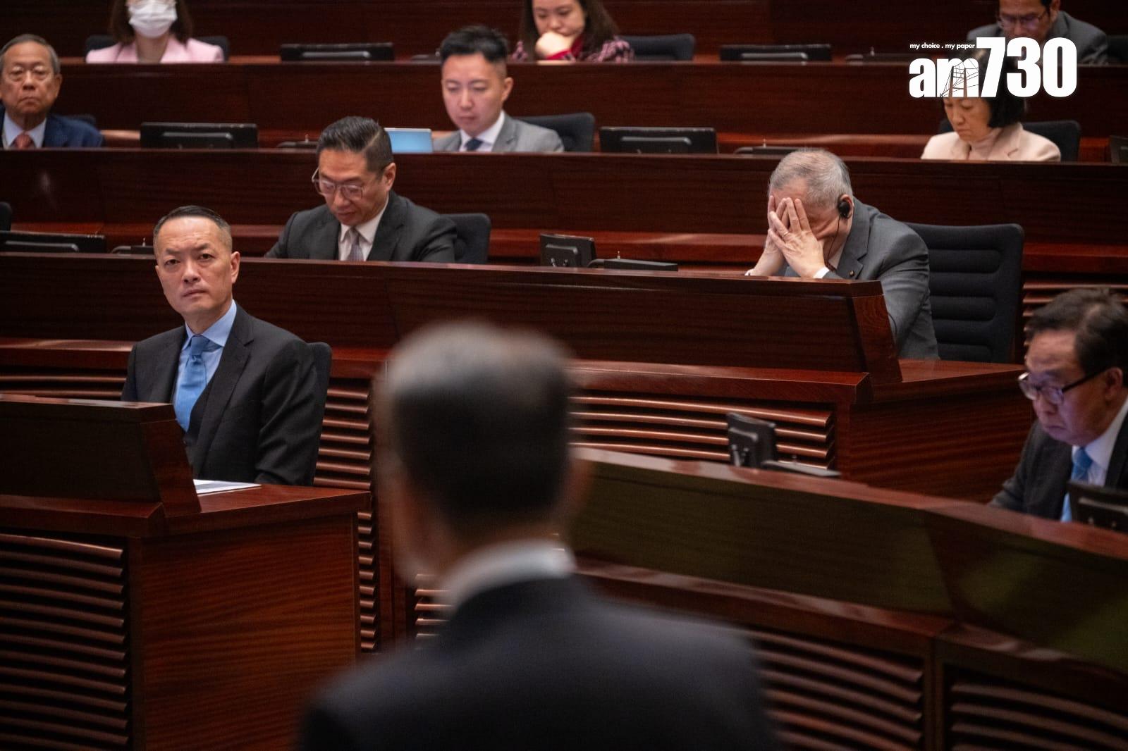 財政預算案2024|官員議員襯色 指以晨曦色彩迎接預算案|Ray Online(陳奕釗攝)