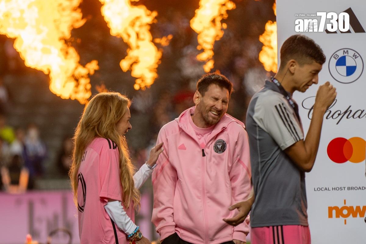 美斯在周日的表演賽最終未有落場。(資料圖片/林靄怡攝)